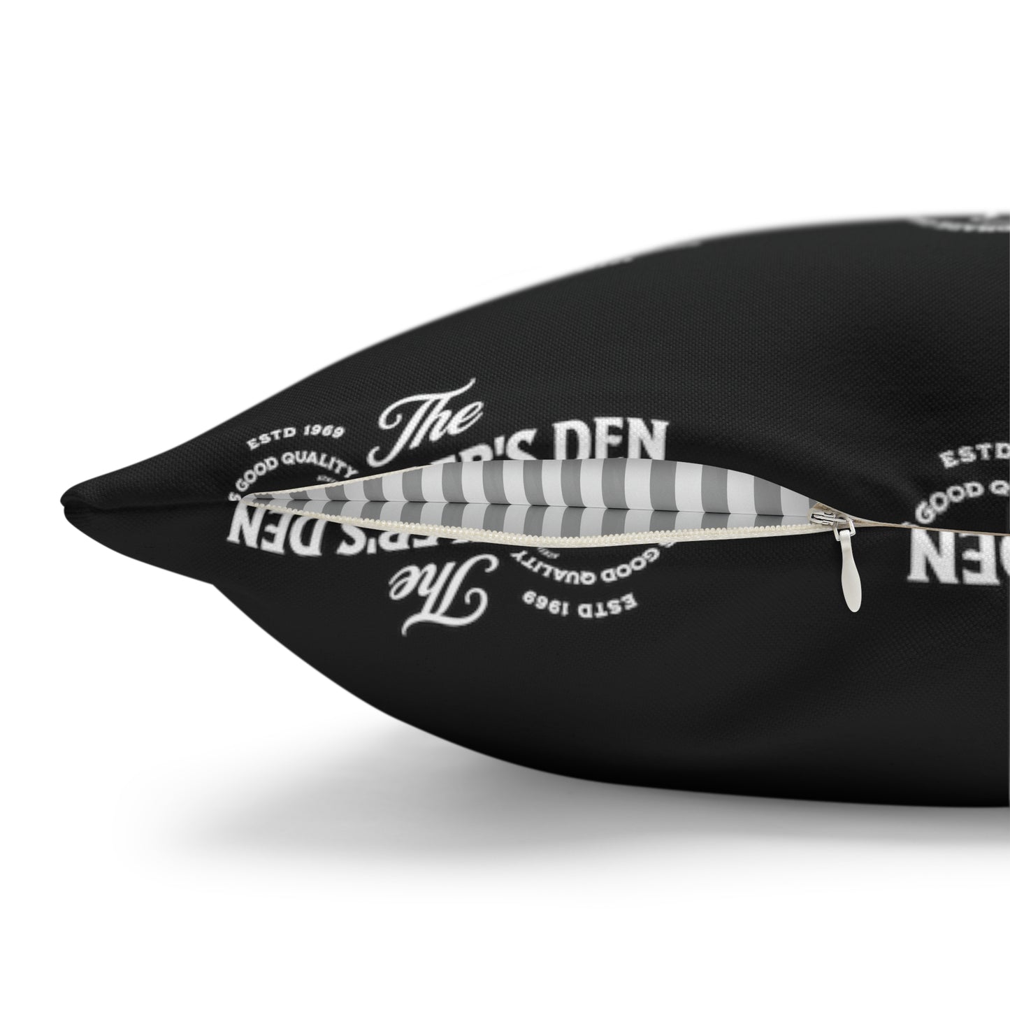 Spun Polyester Square Pillow Case HUSTLER'S DEN