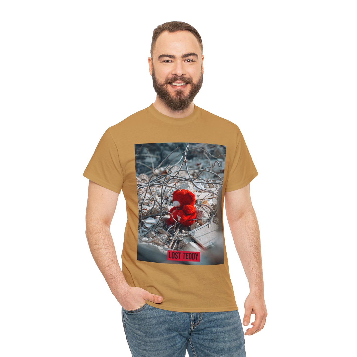 Unisex Heavy Cotton Tee Lost Teddy
