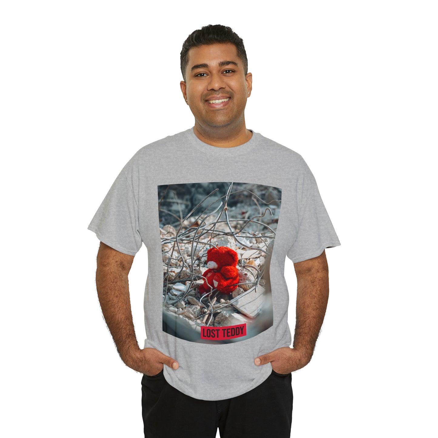Unisex Heavy Cotton Tee Lost Teddy