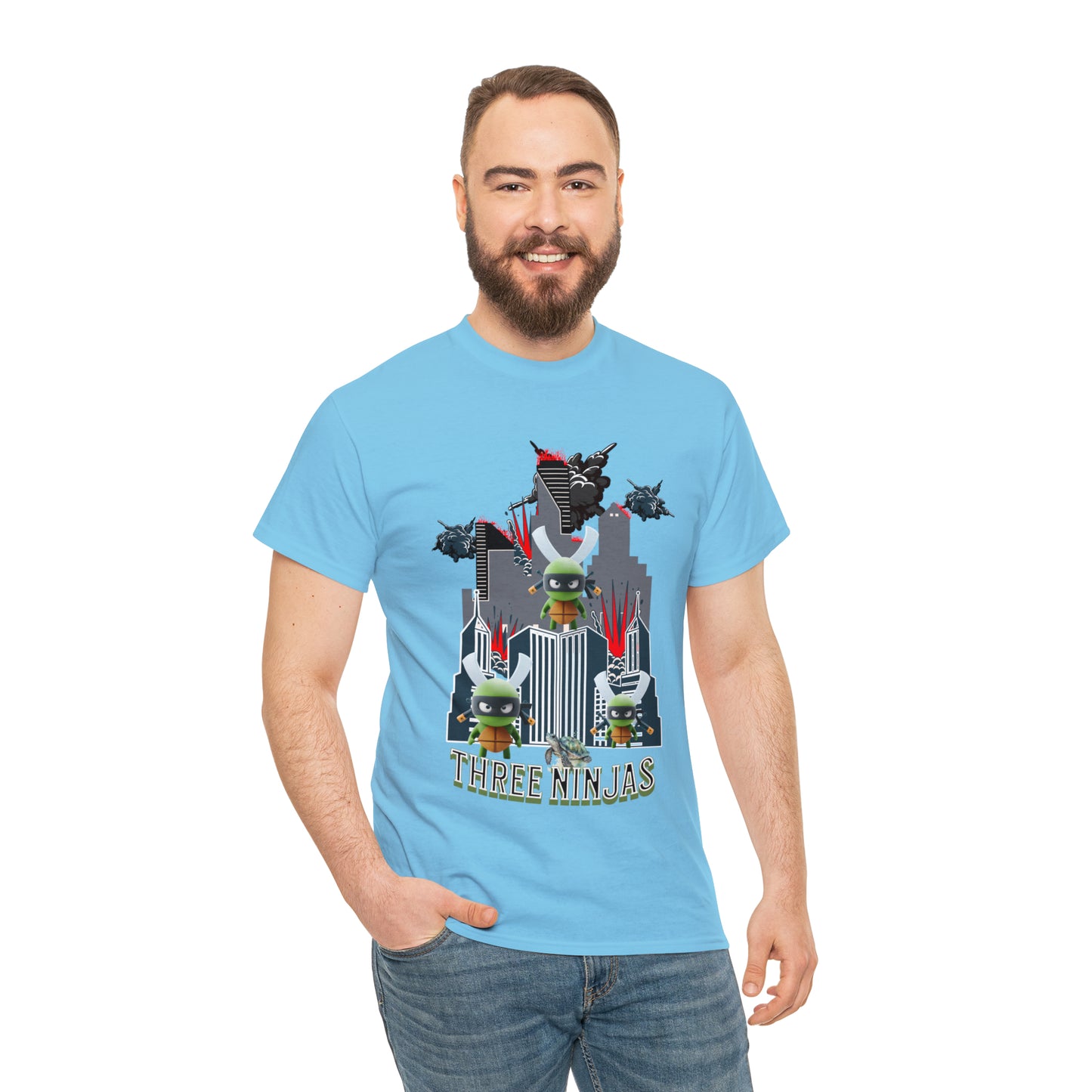 Unisex Heavy Cotton Tee  Three Ninjas