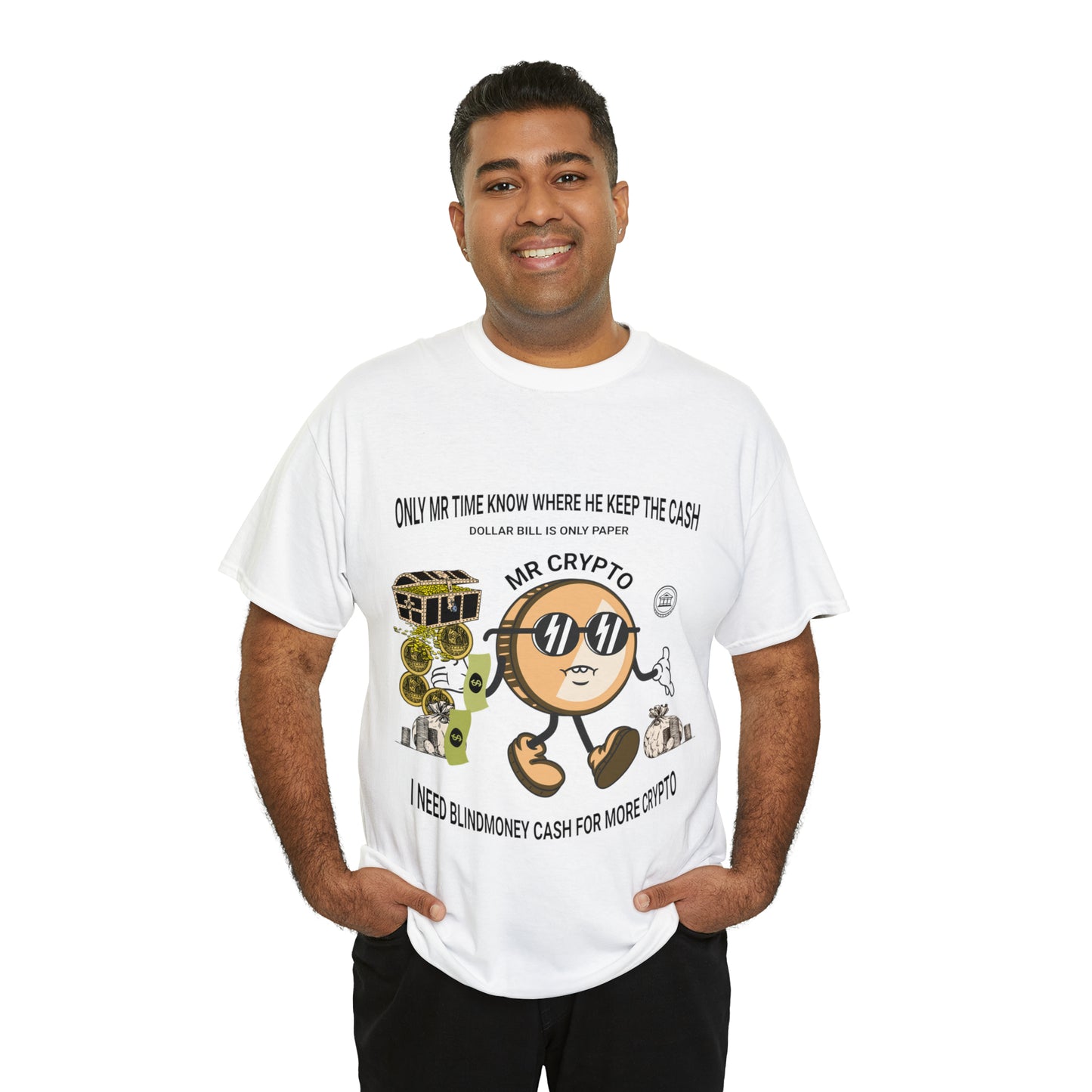 Unisex Heavy Cotton Tee  MR CRYPTO