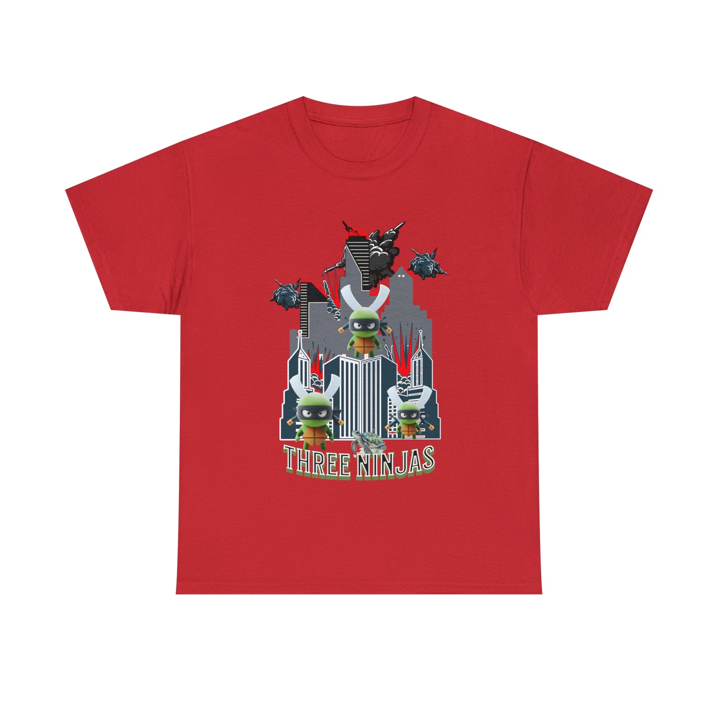 Unisex Heavy Cotton Tee  Three Ninjas