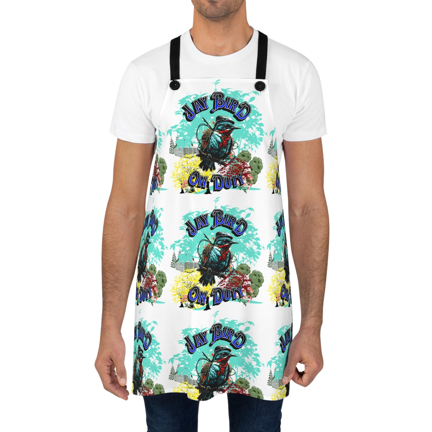 Apron (AOP) JAY BIRD ON DUTY