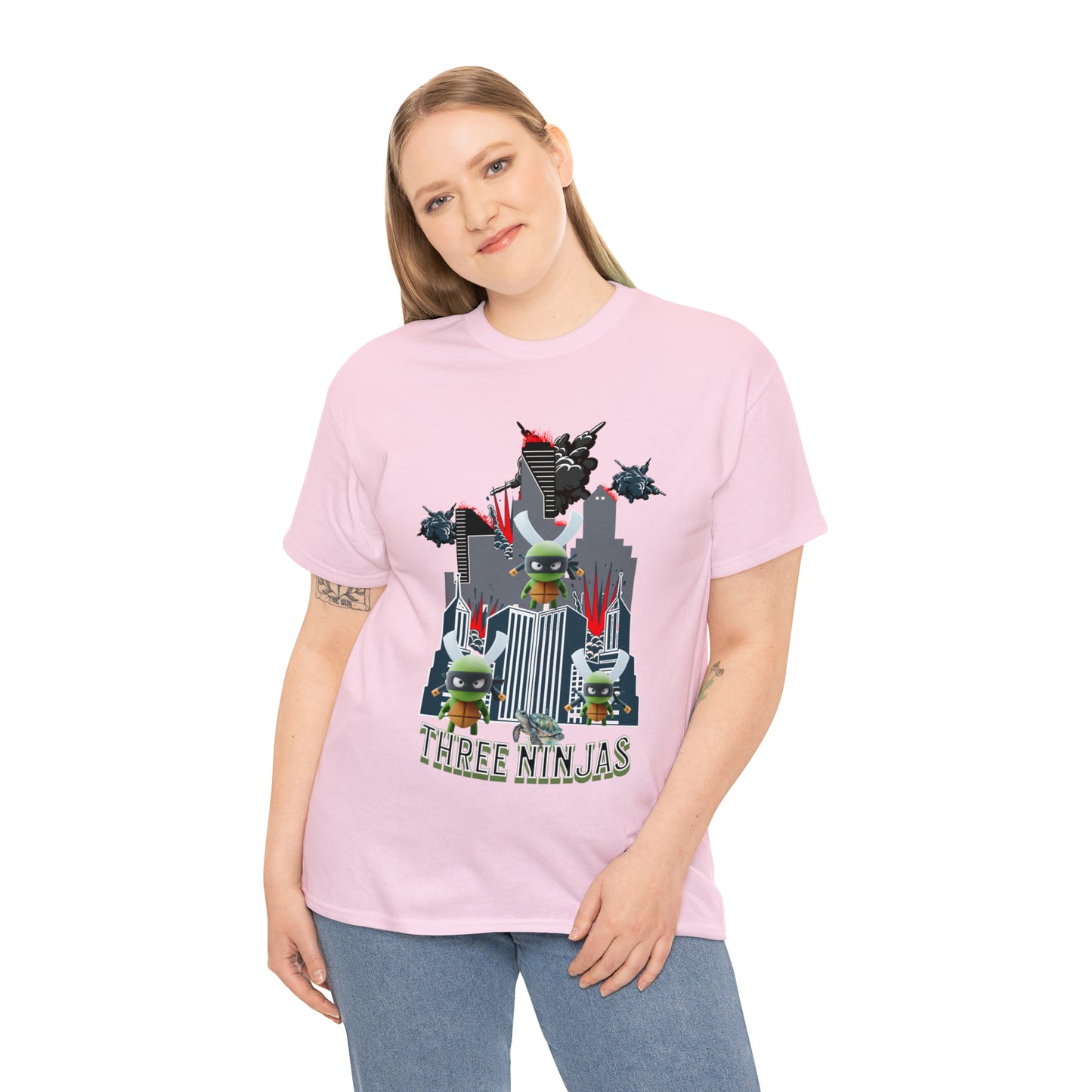 Unisex Heavy Cotton Tee  Three Ninjas