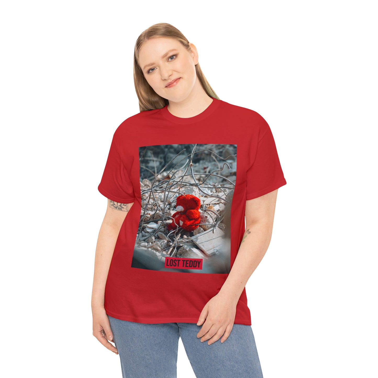 Unisex Heavy Cotton Tee Lost Teddy