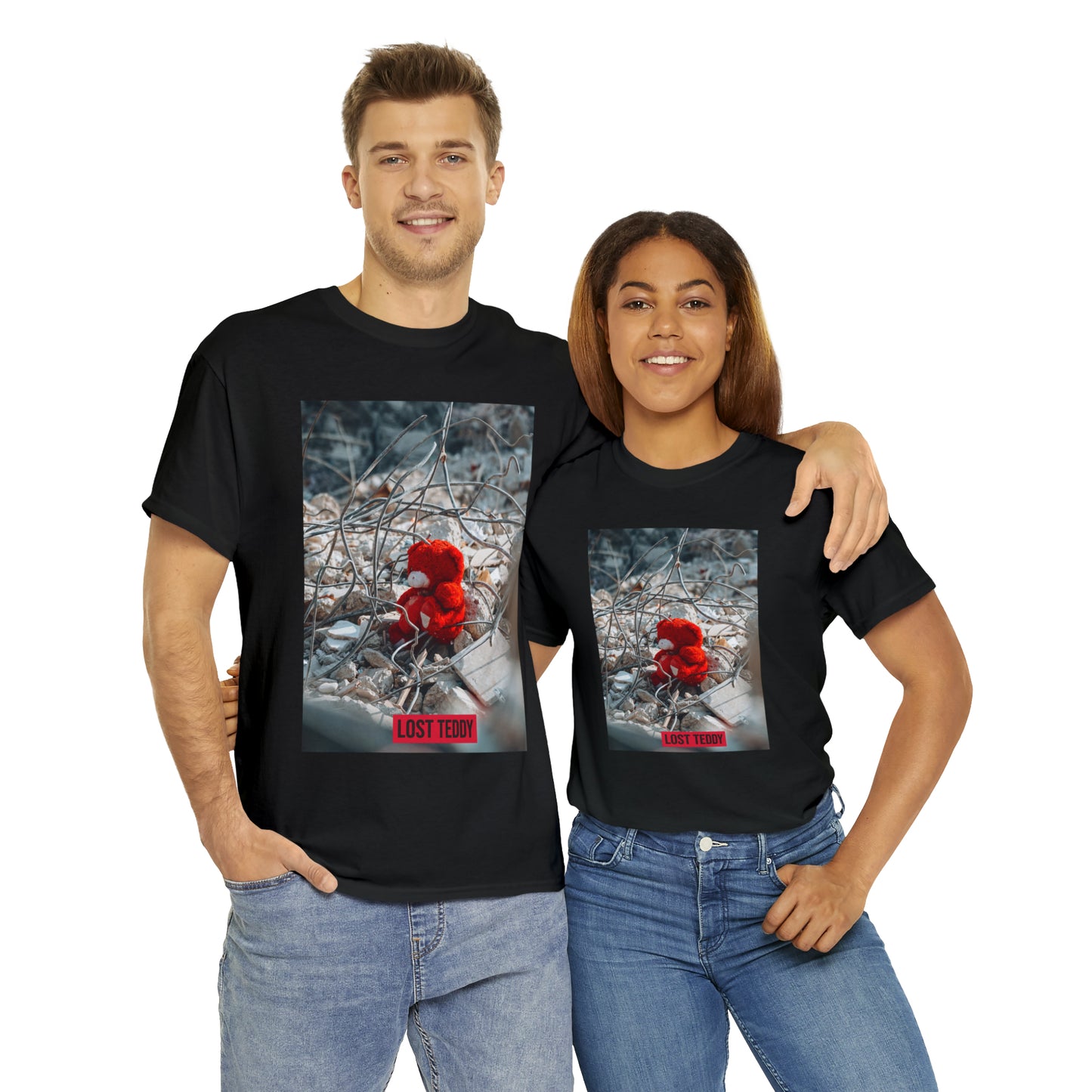 Unisex Heavy Cotton Tee Lost Teddy