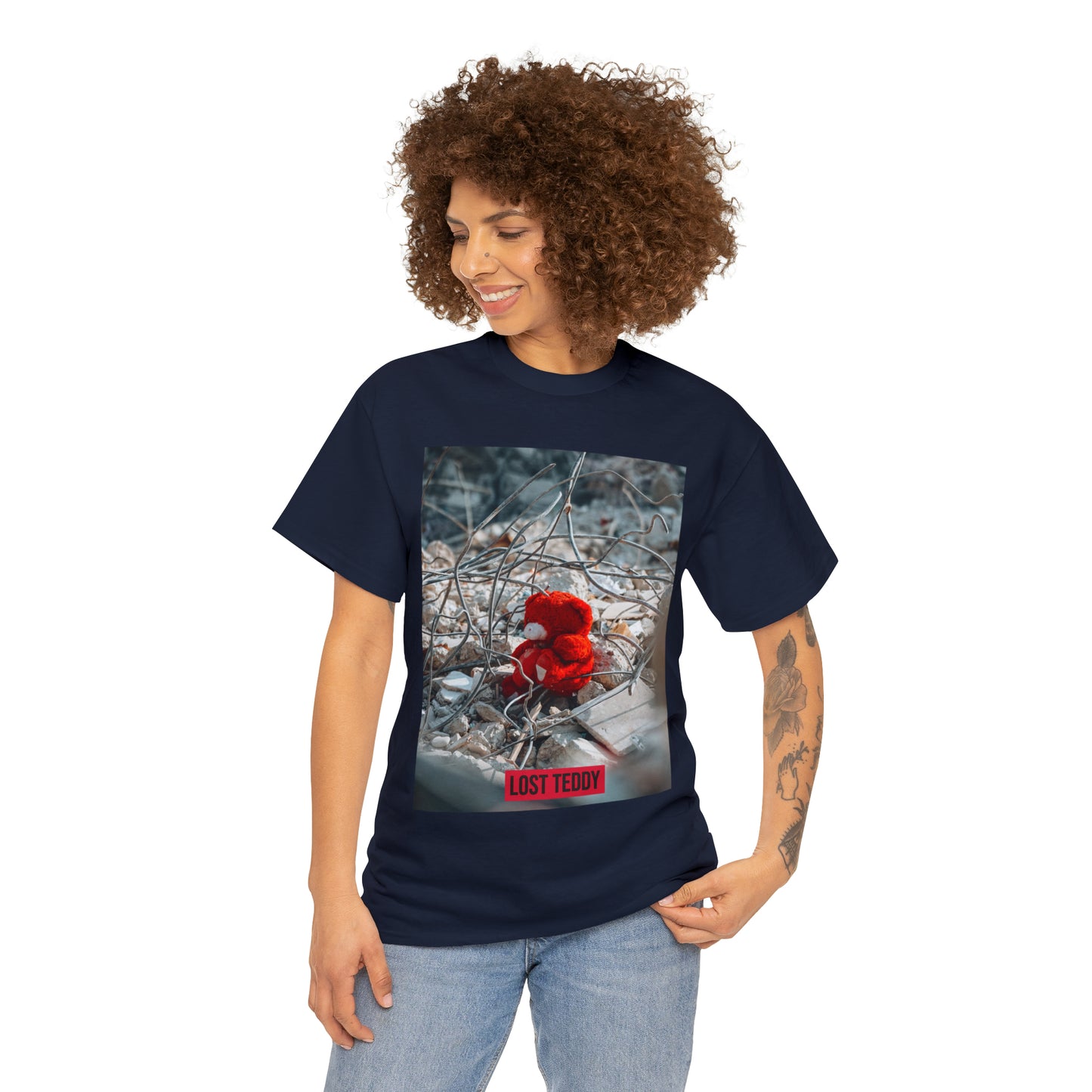 Unisex Heavy Cotton Tee Lost Teddy