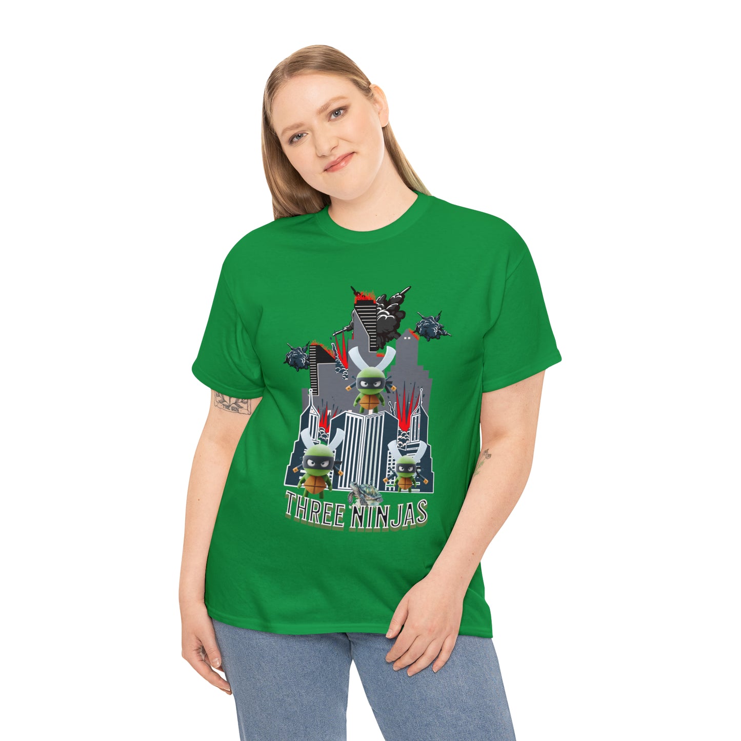Unisex Heavy Cotton Tee  Three Ninjas
