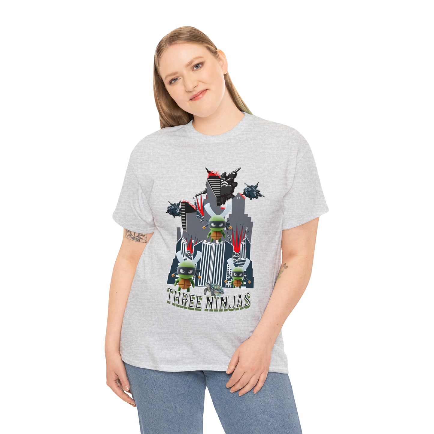 Unisex Heavy Cotton Tee  Three Ninjas