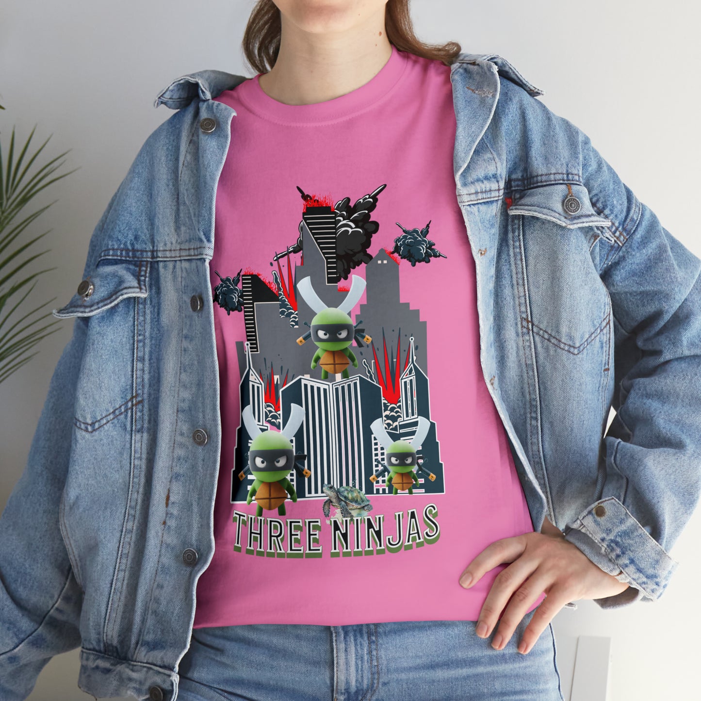 Unisex Heavy Cotton Tee  Three Ninjas