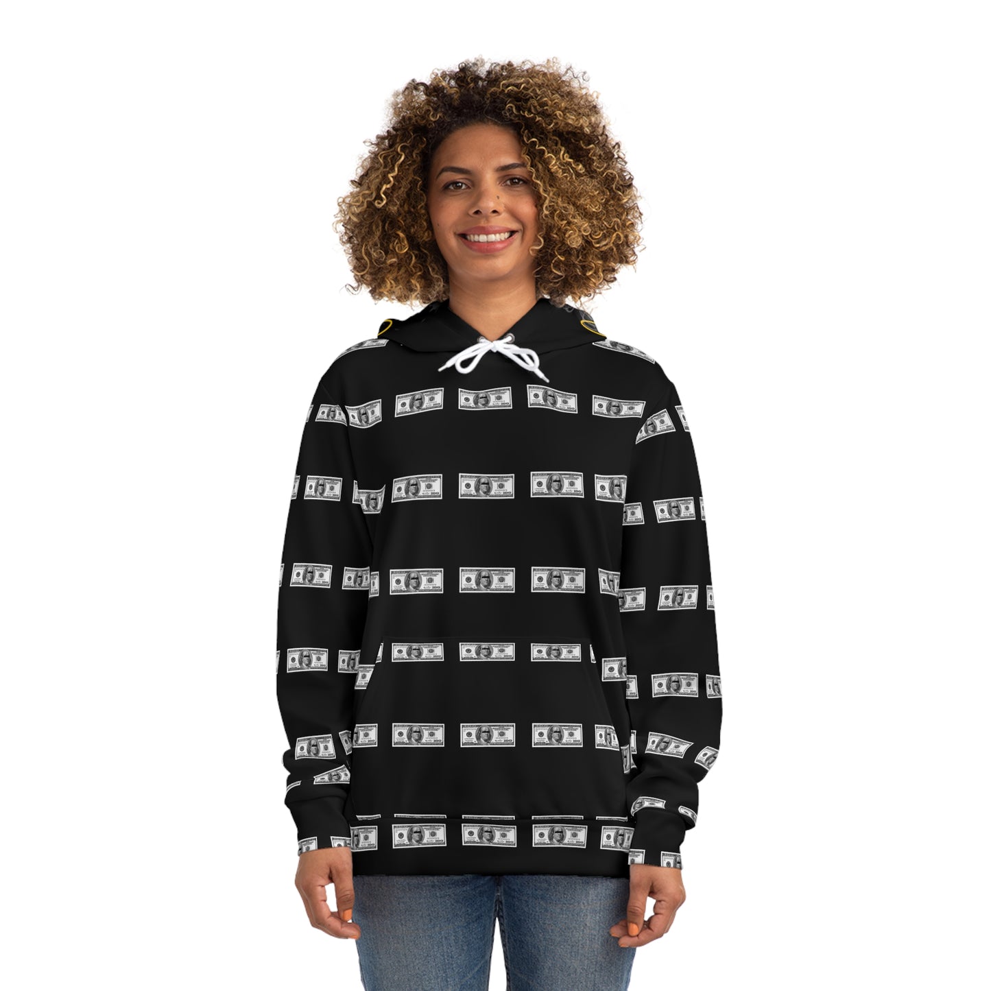 Fashion Hoodie (AOP) 100 Dollar Bill UNISEX @Stayfly