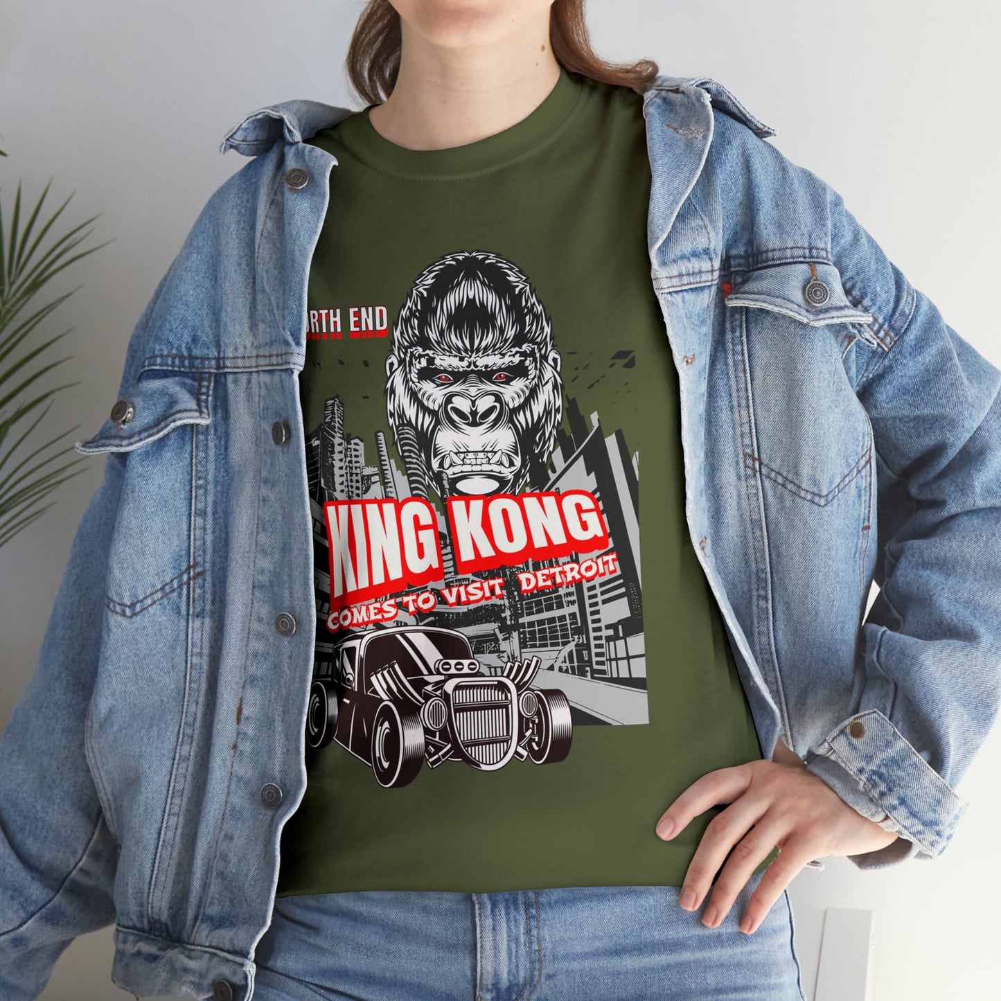 Unisex Heavy Cotton Tee NORTH END KONG