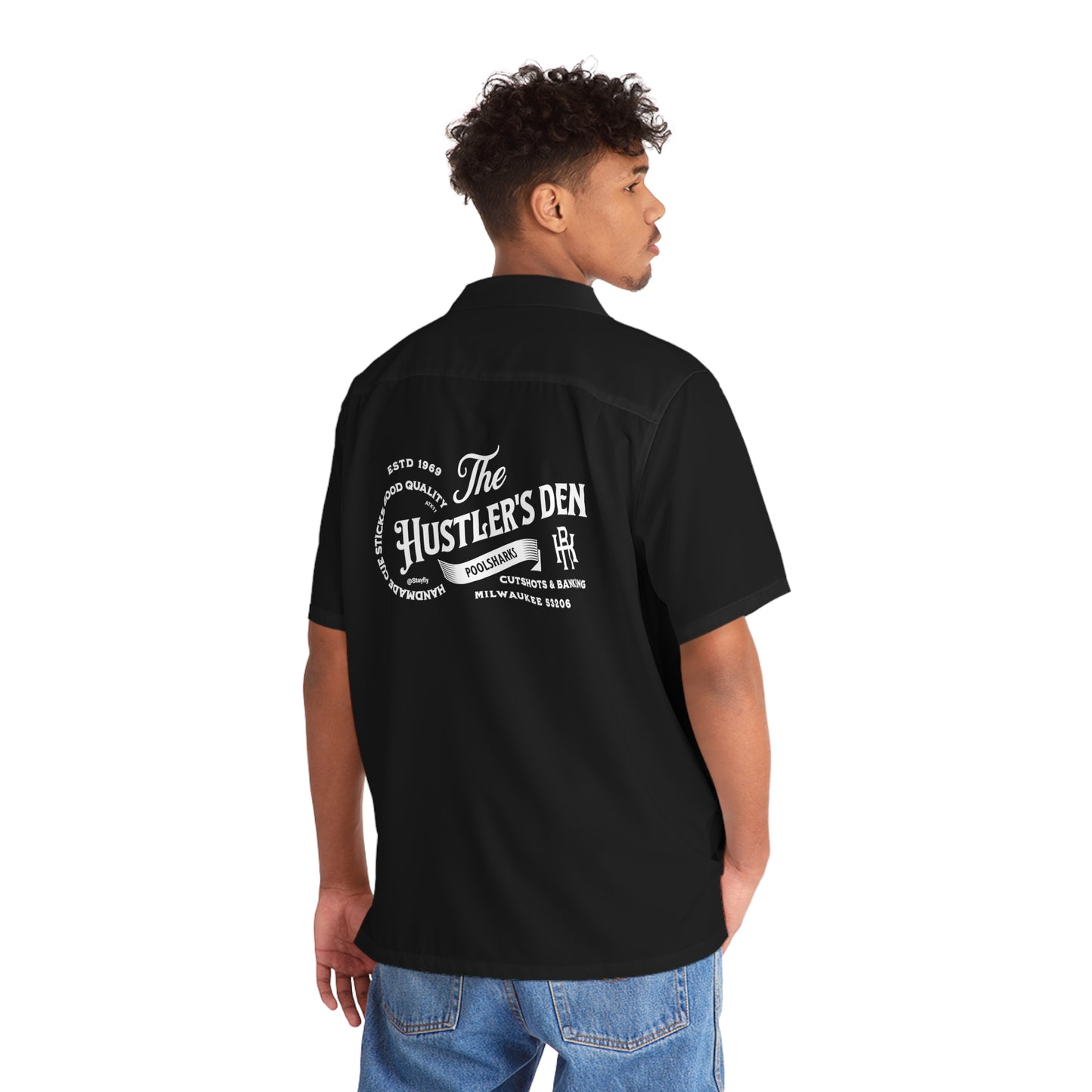 Men's Hawaiian Shirt (AOP) HUSTLER'S DEN