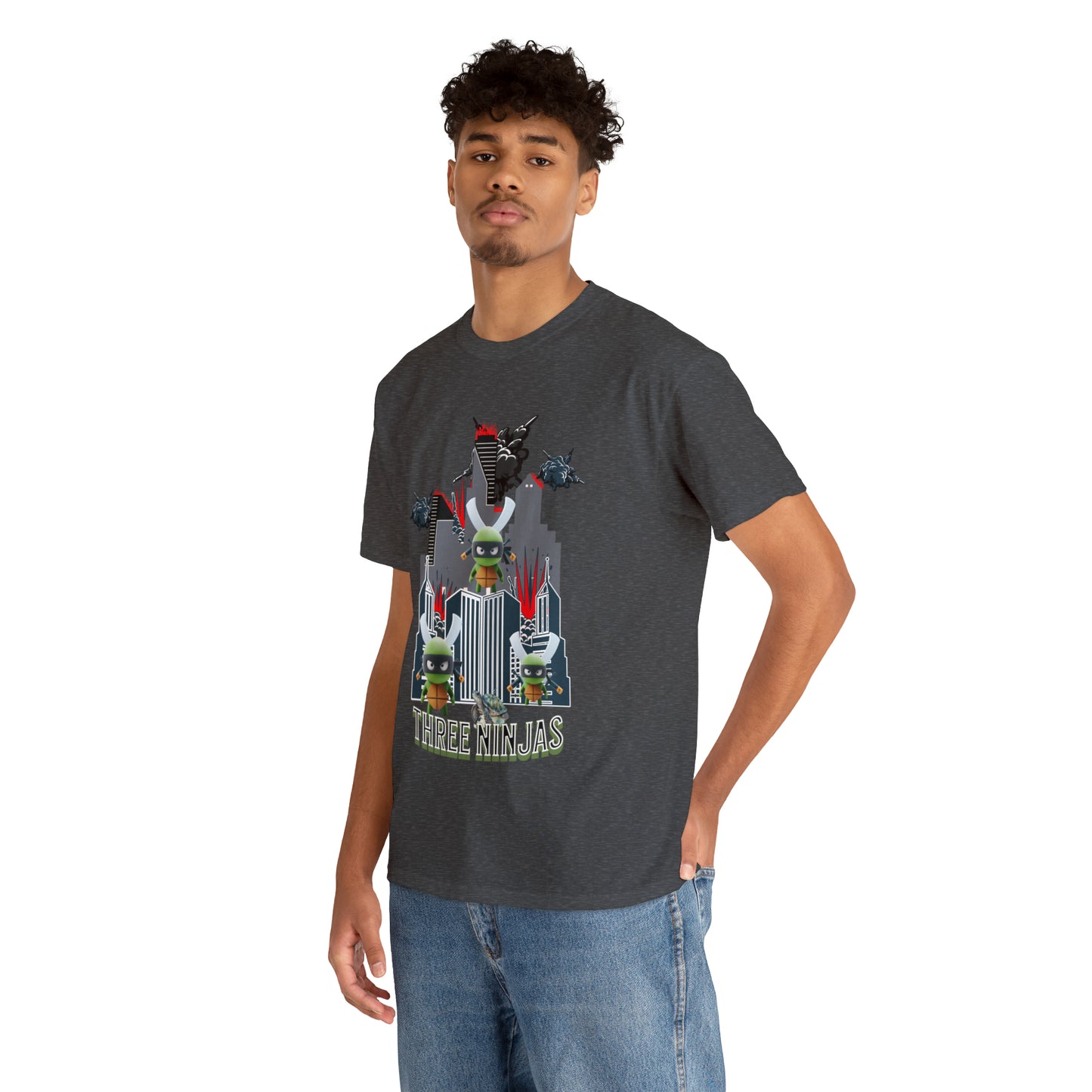 Unisex Heavy Cotton Tee  Three Ninjas