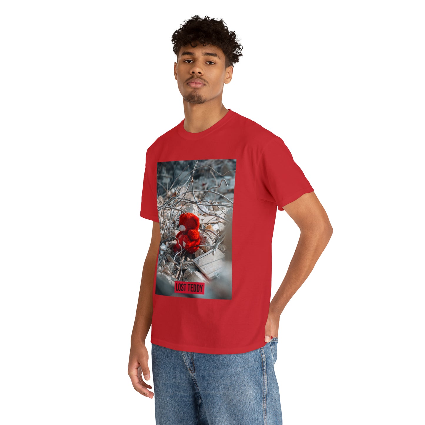 Unisex Heavy Cotton Tee Lost Teddy