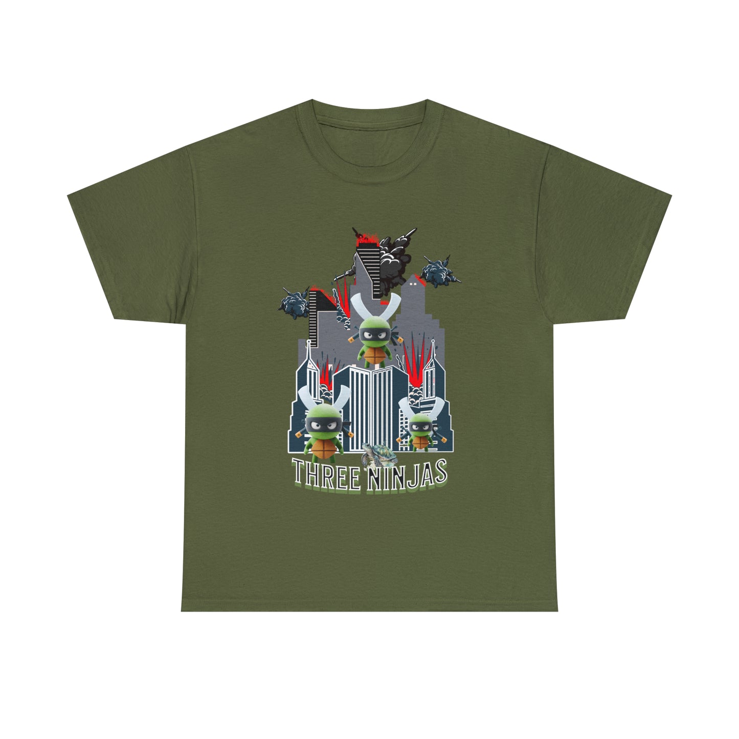 Unisex Heavy Cotton Tee  Three Ninjas
