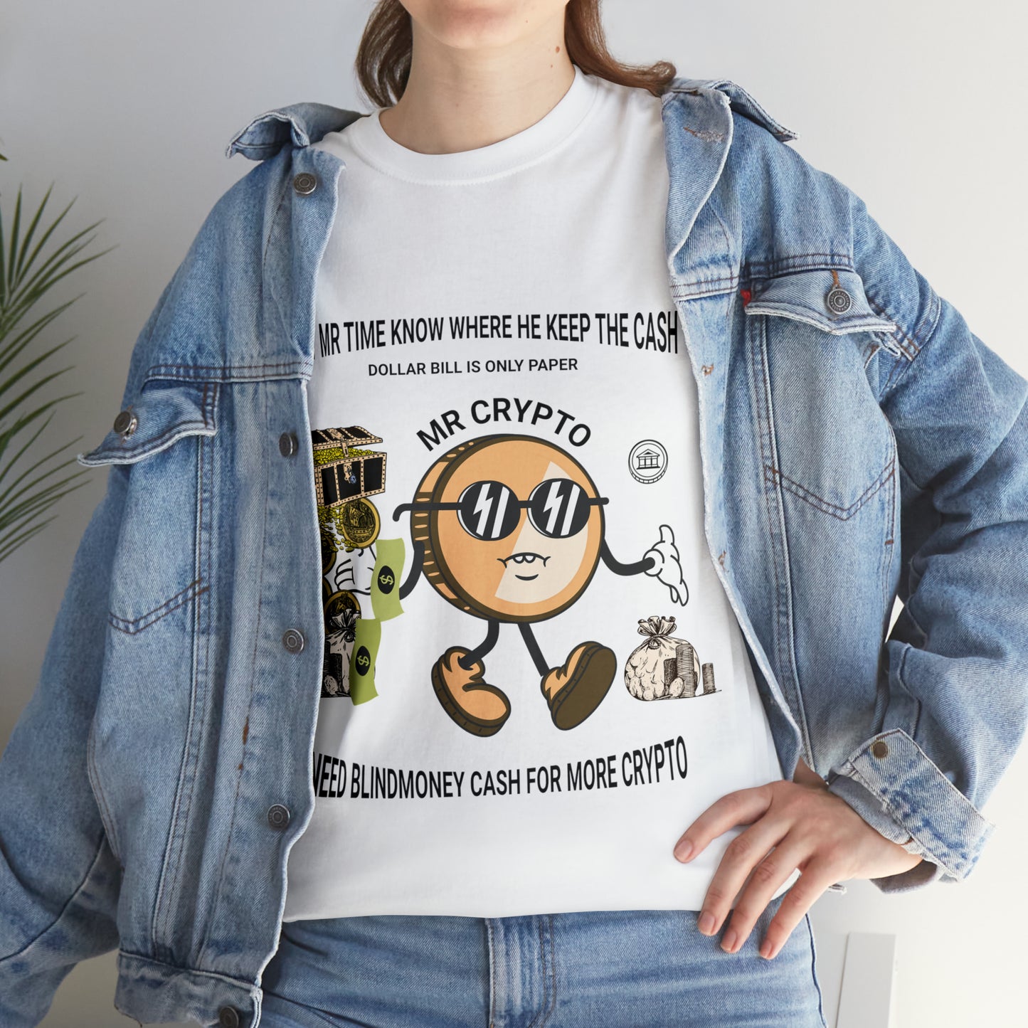 Unisex Heavy Cotton Tee  MR CRYPTO