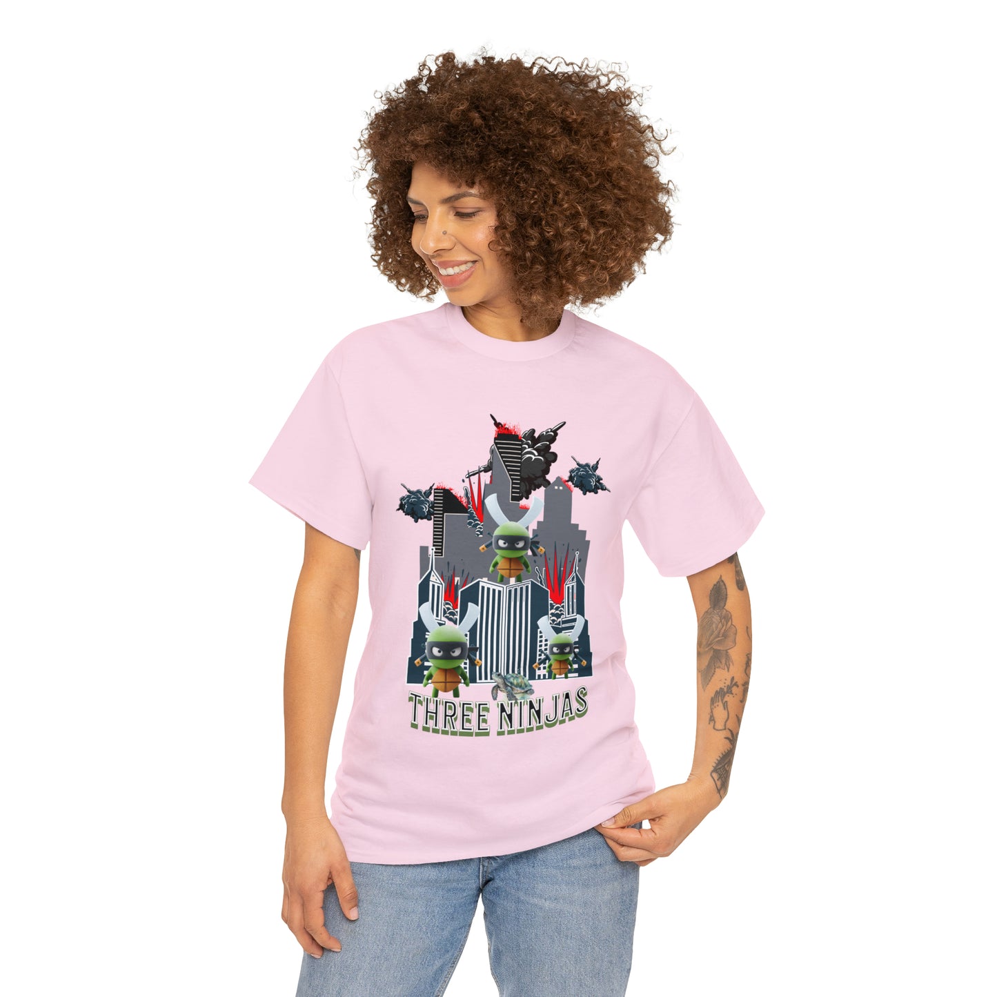 Unisex Heavy Cotton Tee  Three Ninjas