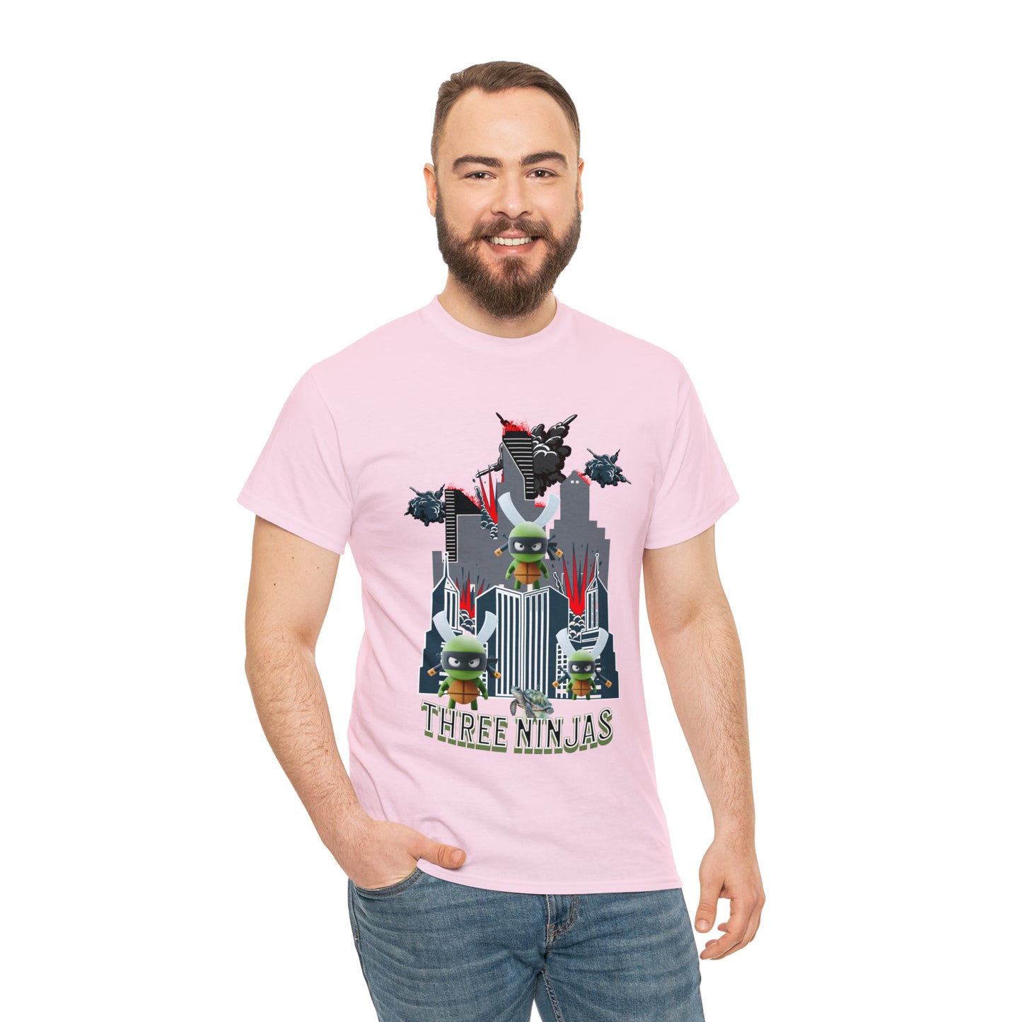 Unisex Heavy Cotton Tee  Three Ninjas