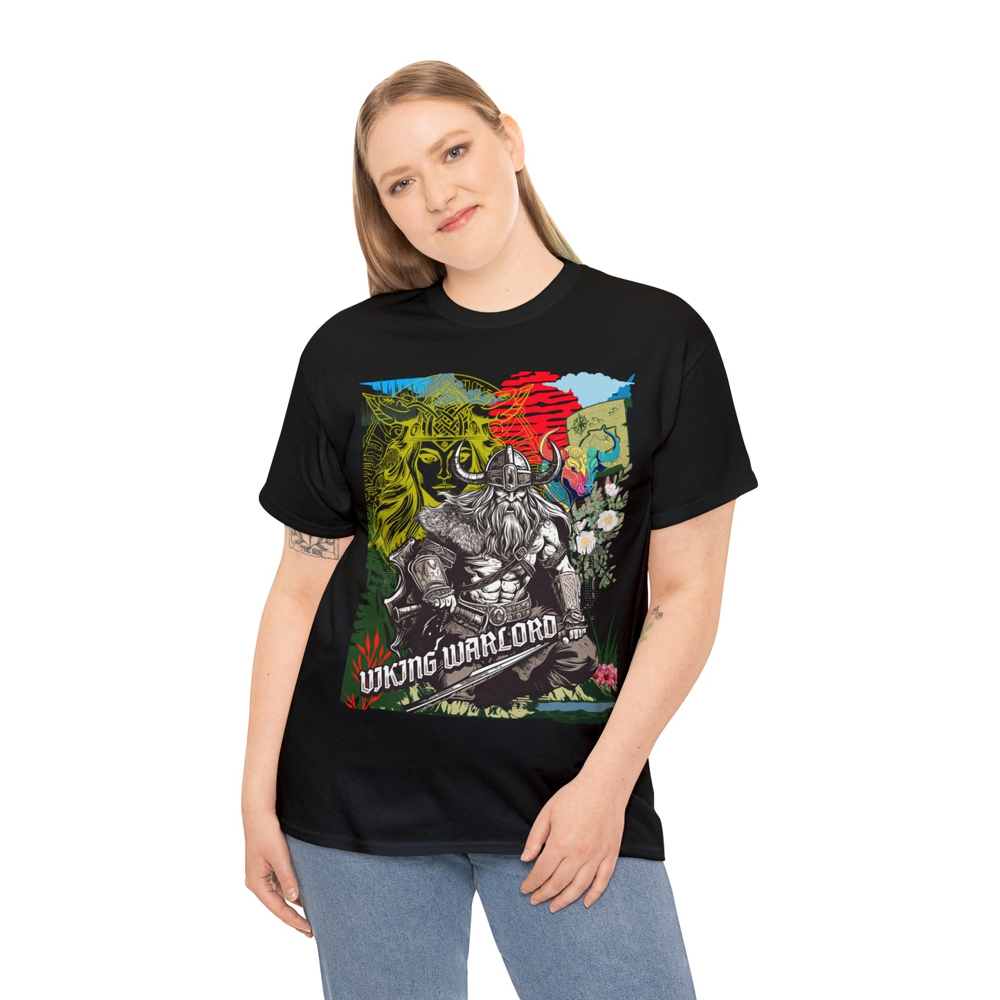 Unisex Heavy Cotton Tee  VIKING WARLORD