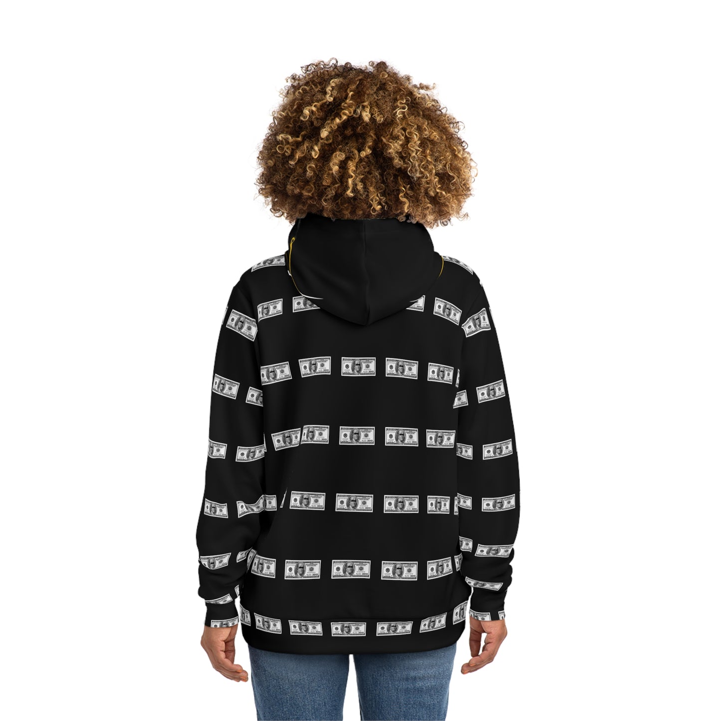 Fashion Hoodie (AOP) 100 Dollar Bill UNISEX @Stayfly