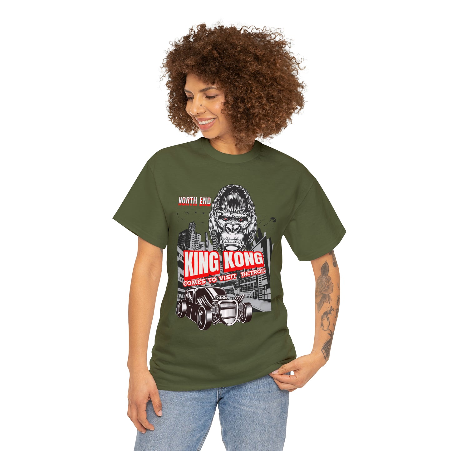 Unisex Heavy Cotton Tee NORTH END KONG