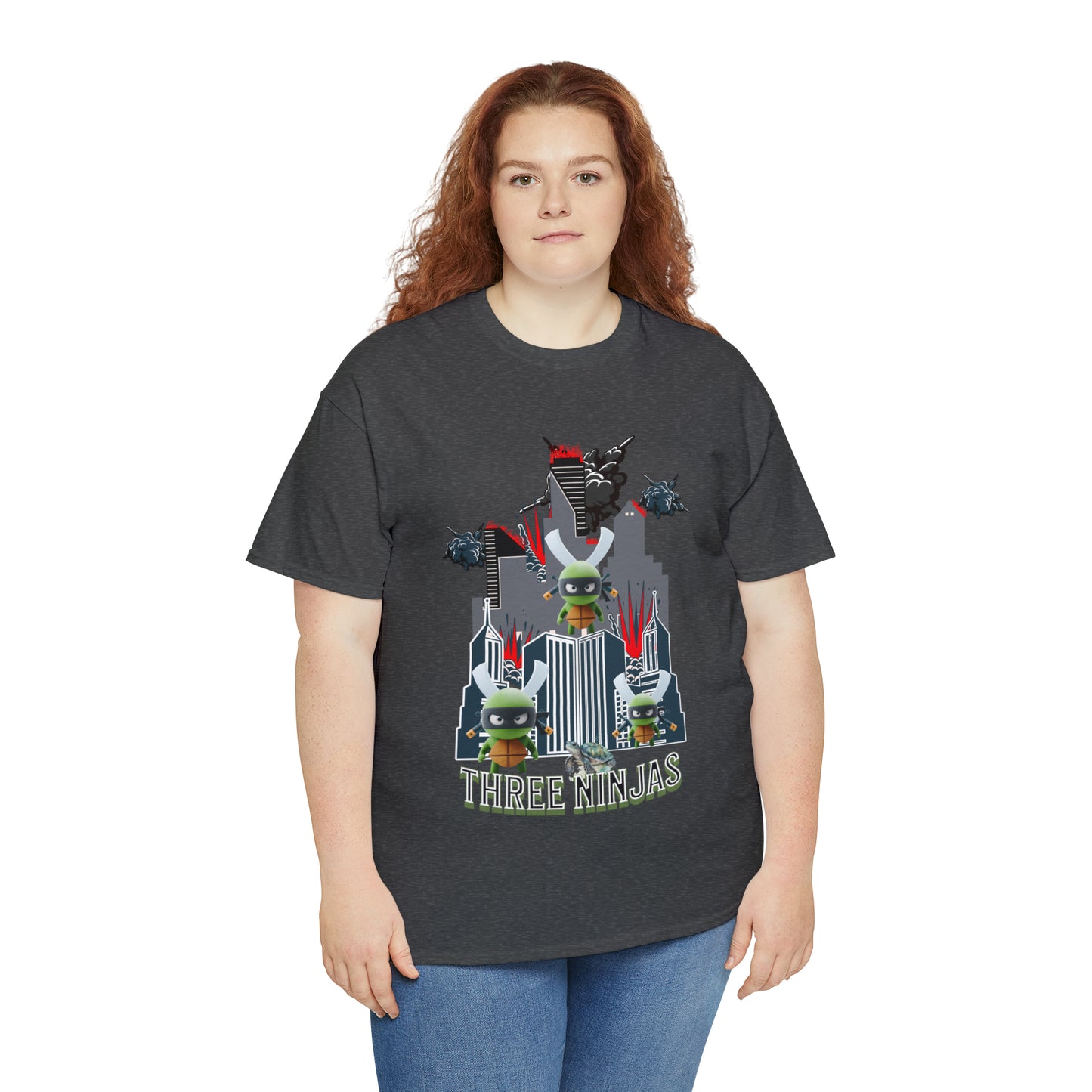 Unisex Heavy Cotton Tee  Three Ninjas