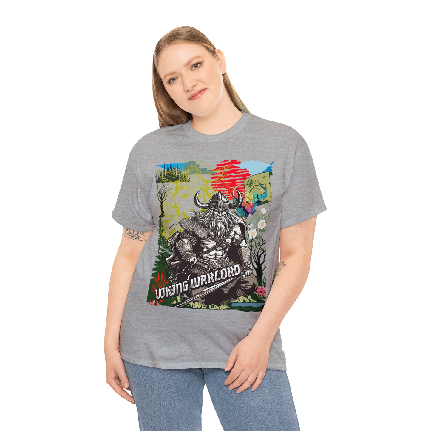 Unisex Heavy Cotton Tee  VIKING WARLORD