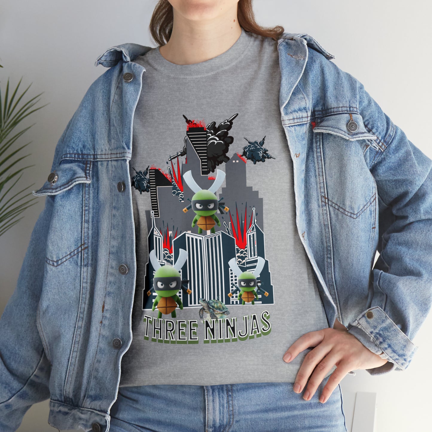 Unisex Heavy Cotton Tee  Three Ninjas