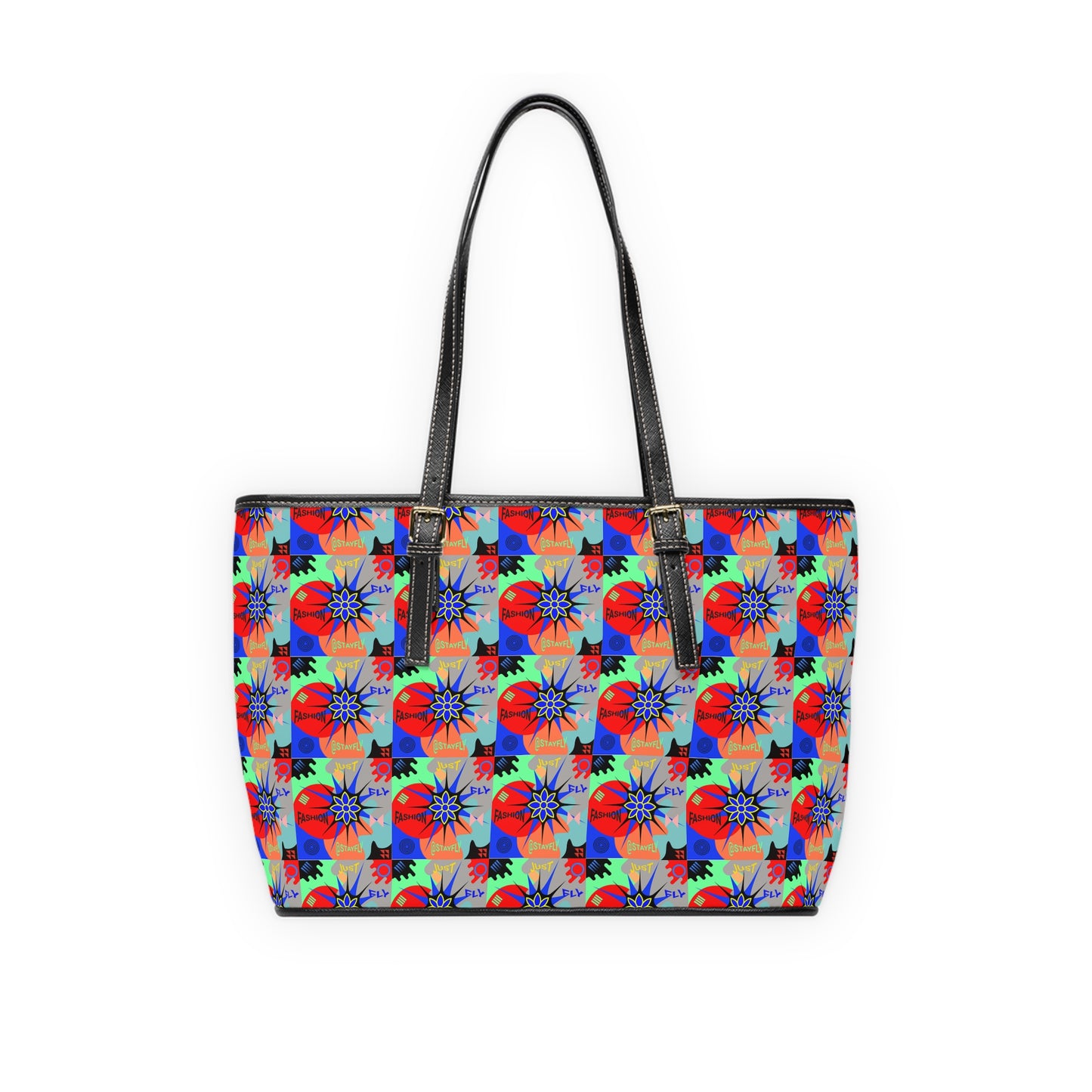 PU Leather Shoulder Bag STAR FLOWER BAG