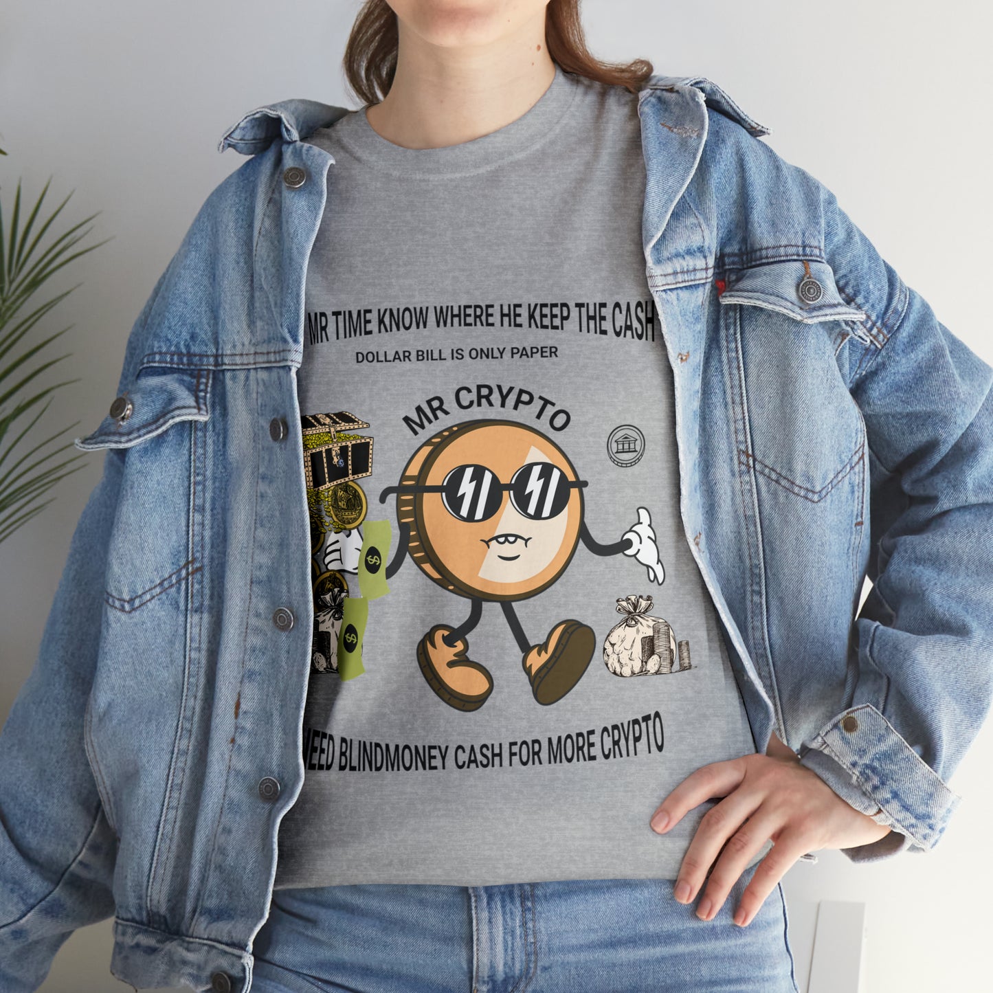 Unisex Heavy Cotton Tee  MR CRYPTO