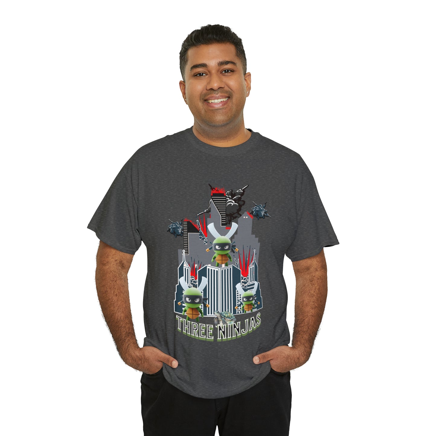 Unisex Heavy Cotton Tee  Three Ninjas