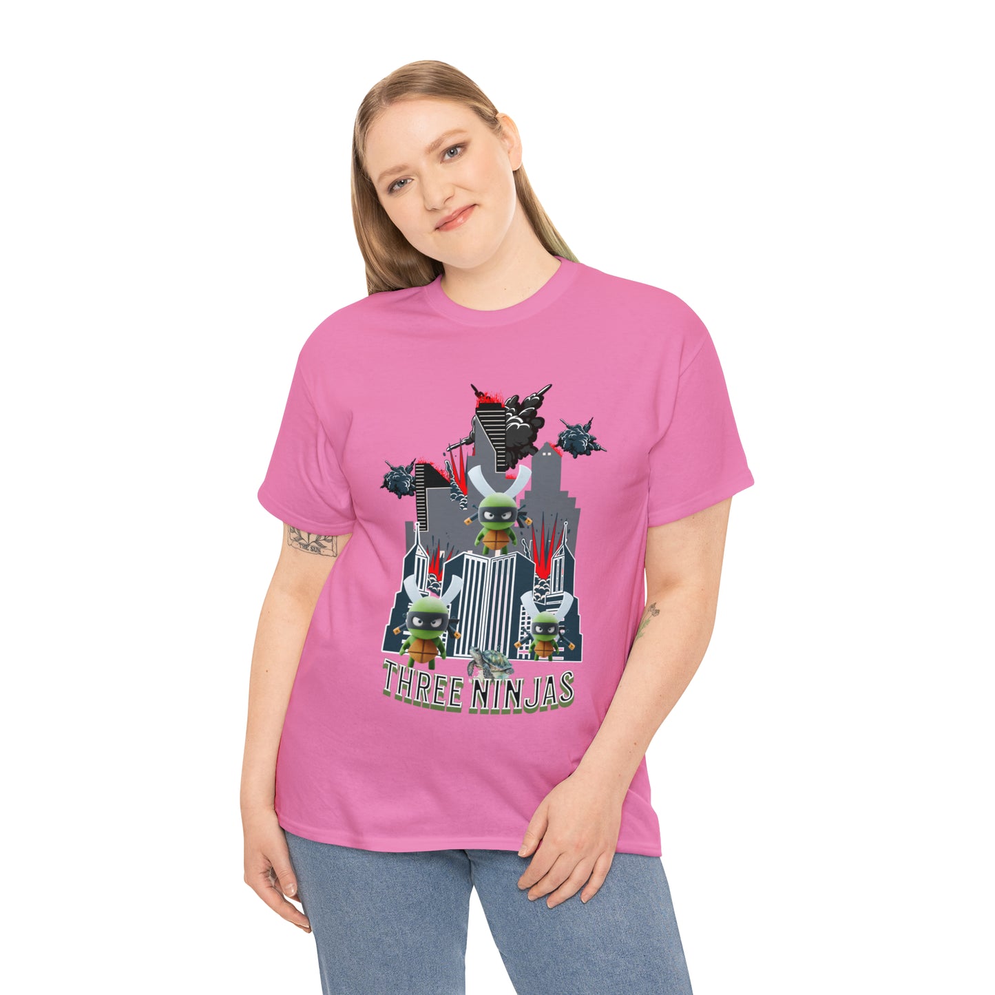 Unisex Heavy Cotton Tee  Three Ninjas