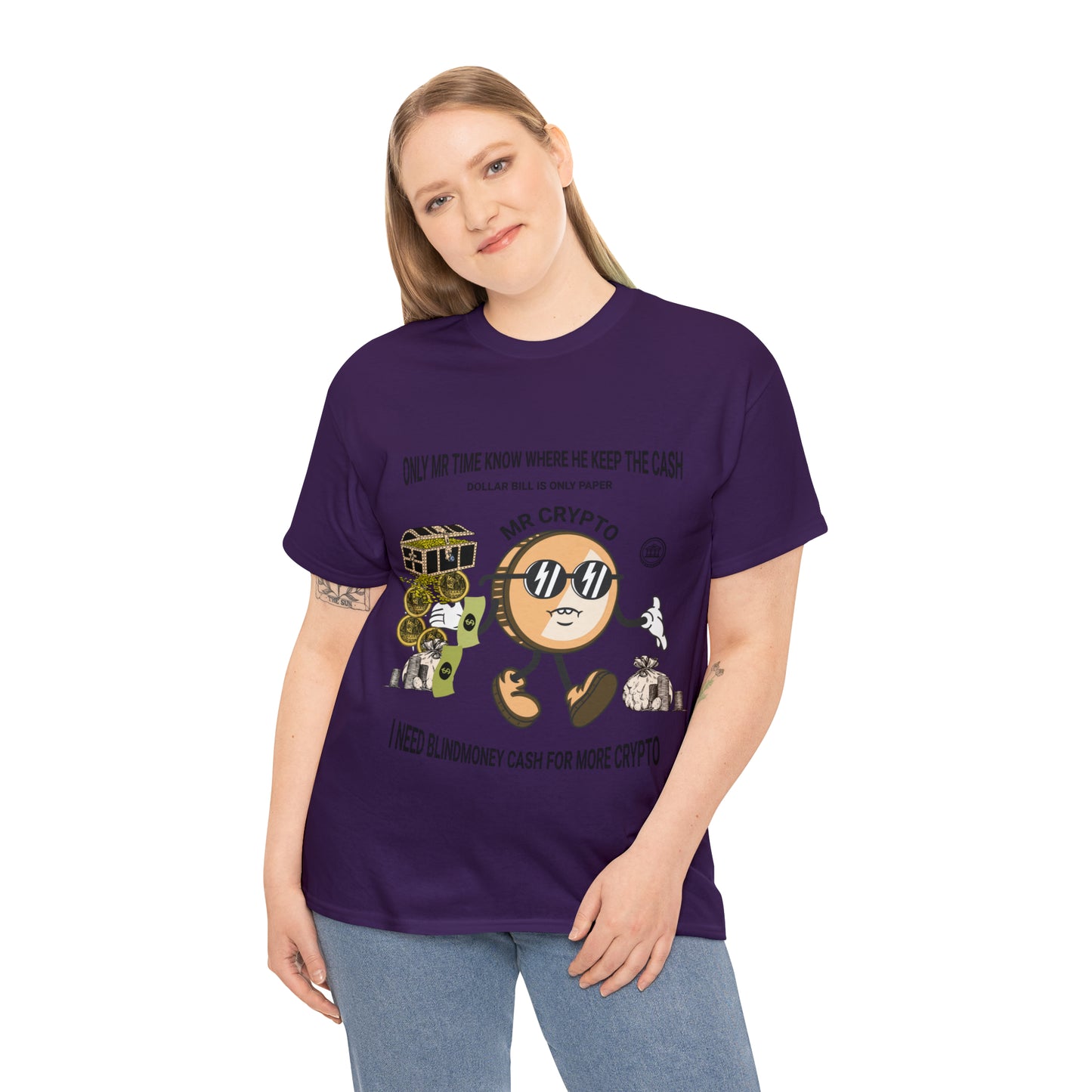 Unisex Heavy Cotton Tee  MR CRYPTO