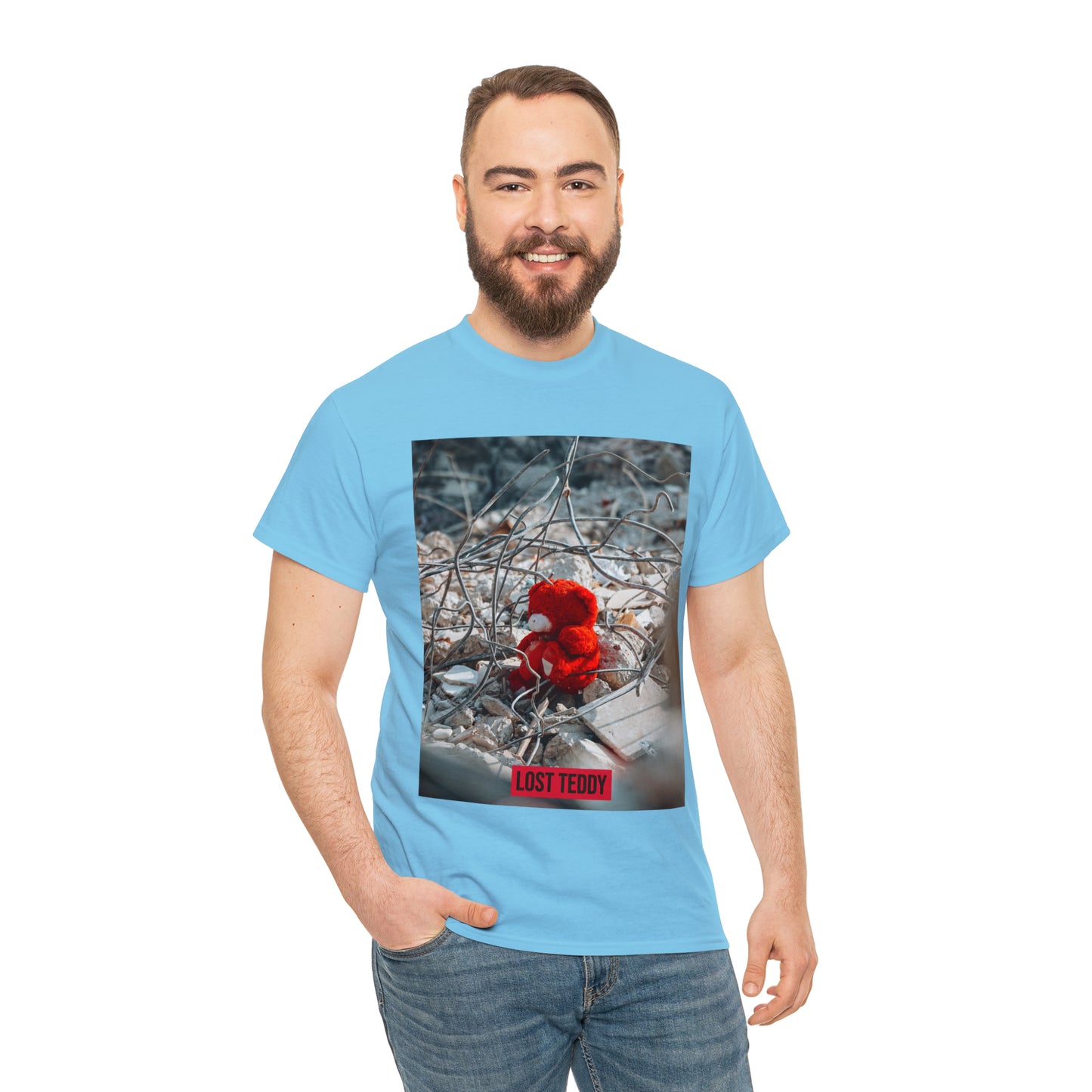 Unisex Heavy Cotton Tee Lost Teddy