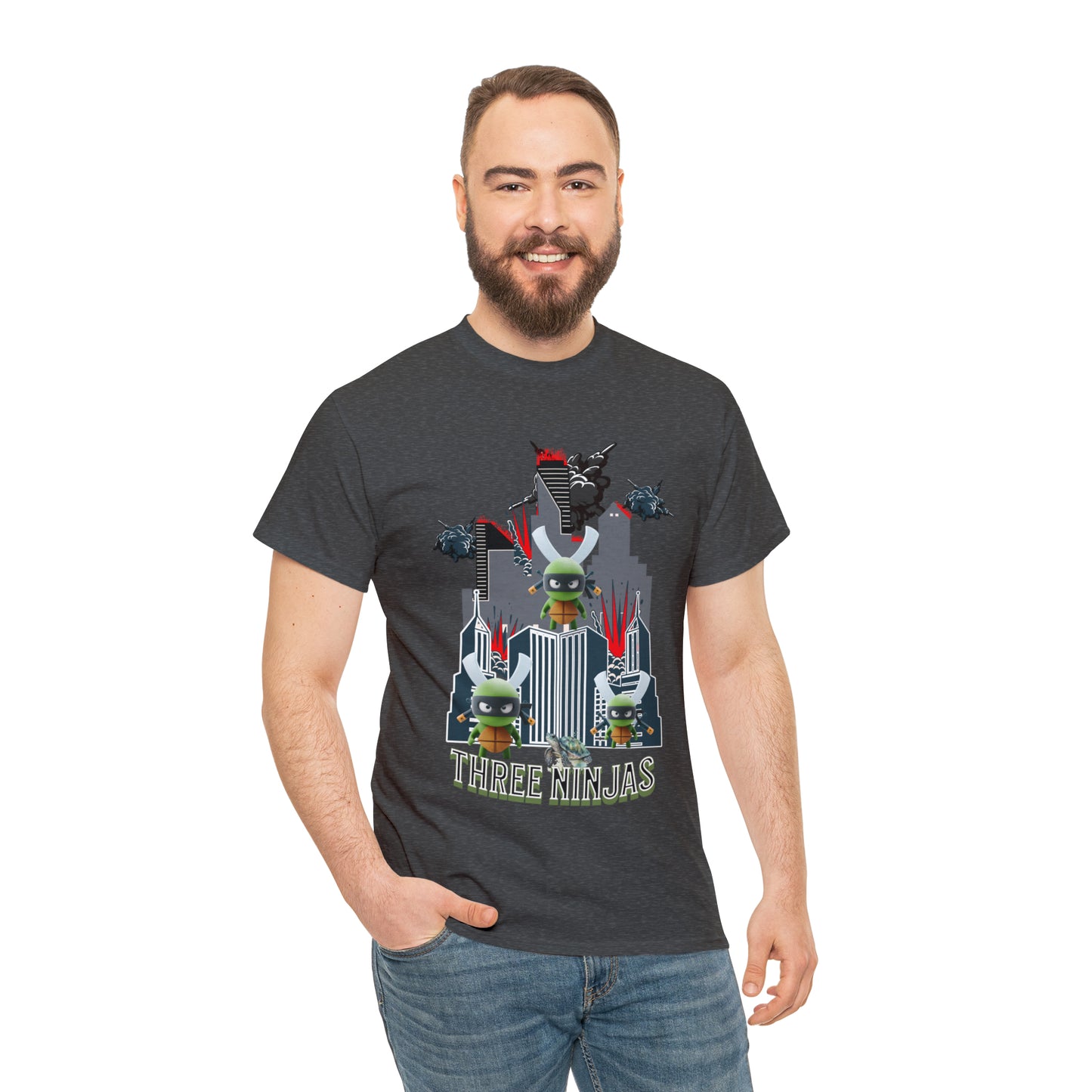Unisex Heavy Cotton Tee  Three Ninjas