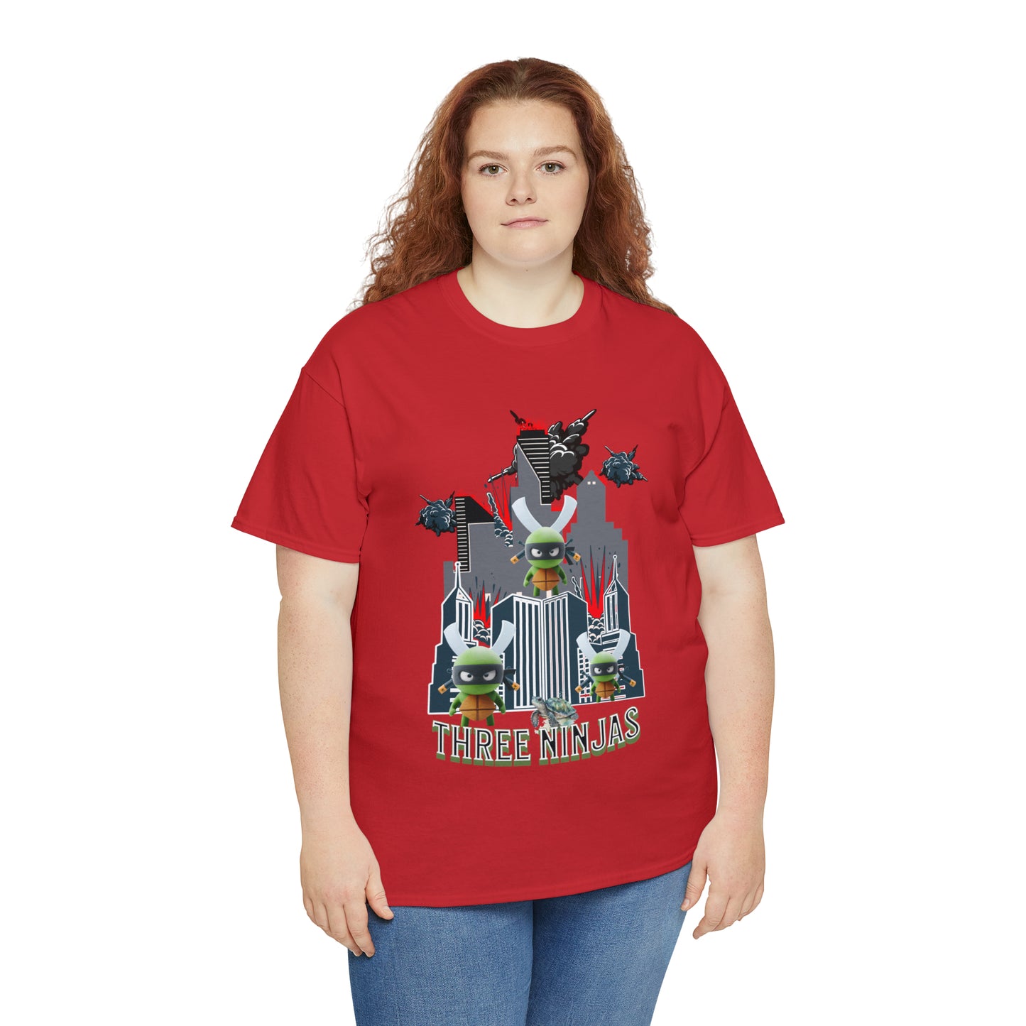 Unisex Heavy Cotton Tee  Three Ninjas