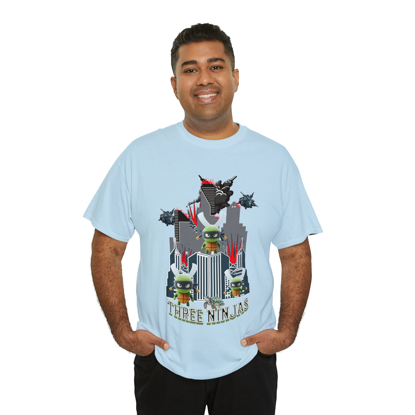 Unisex Heavy Cotton Tee  Three Ninjas