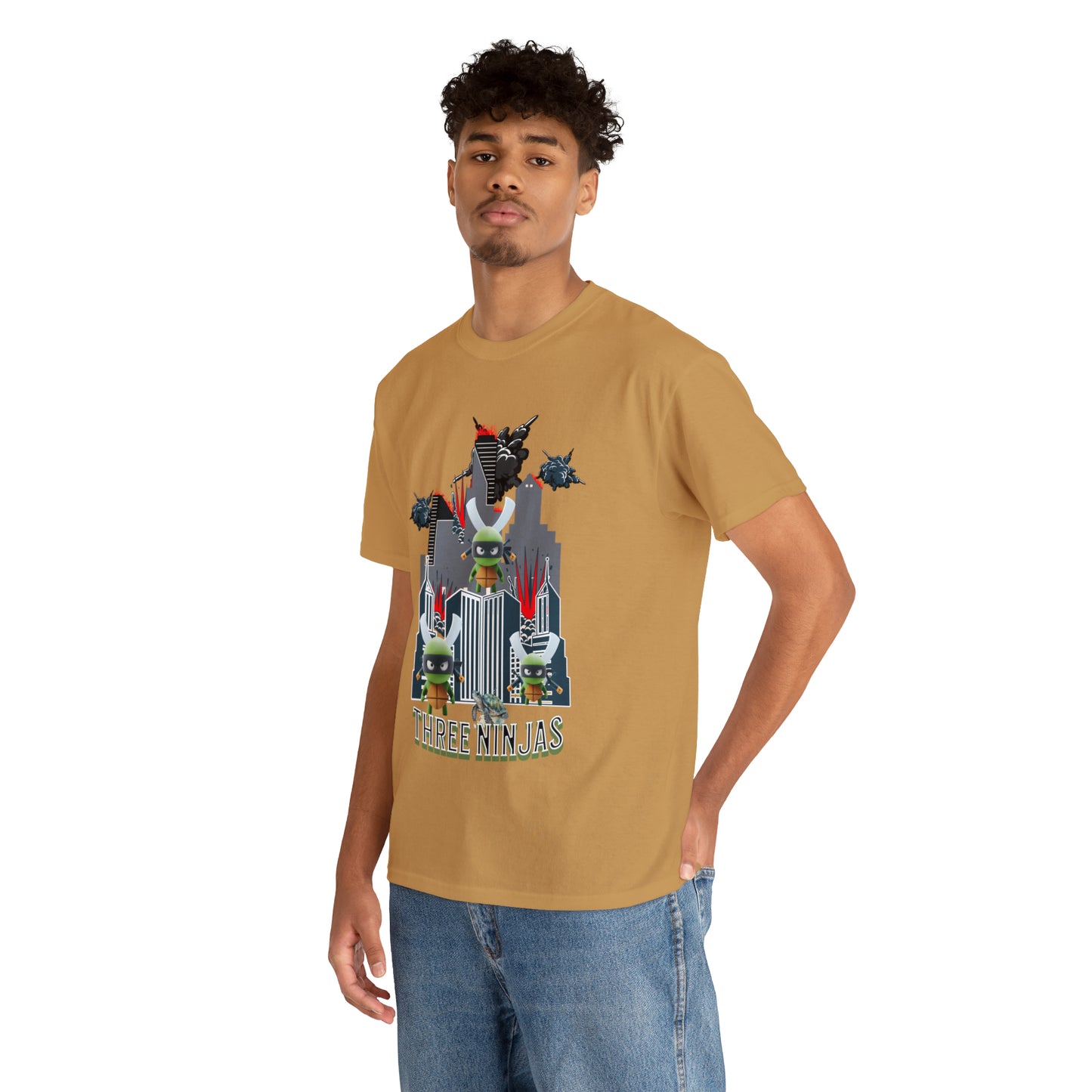 Unisex Heavy Cotton Tee  Three Ninjas