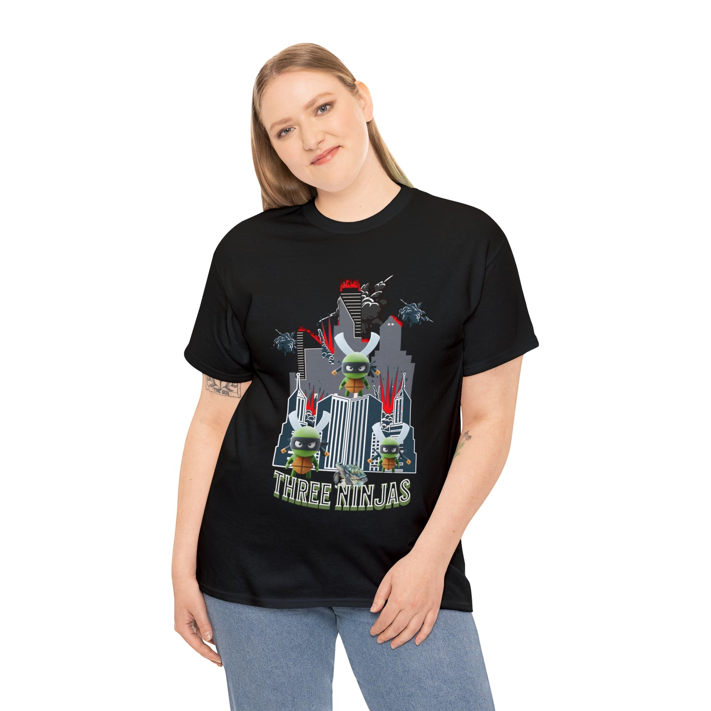 Unisex Heavy Cotton Tee  Three Ninjas