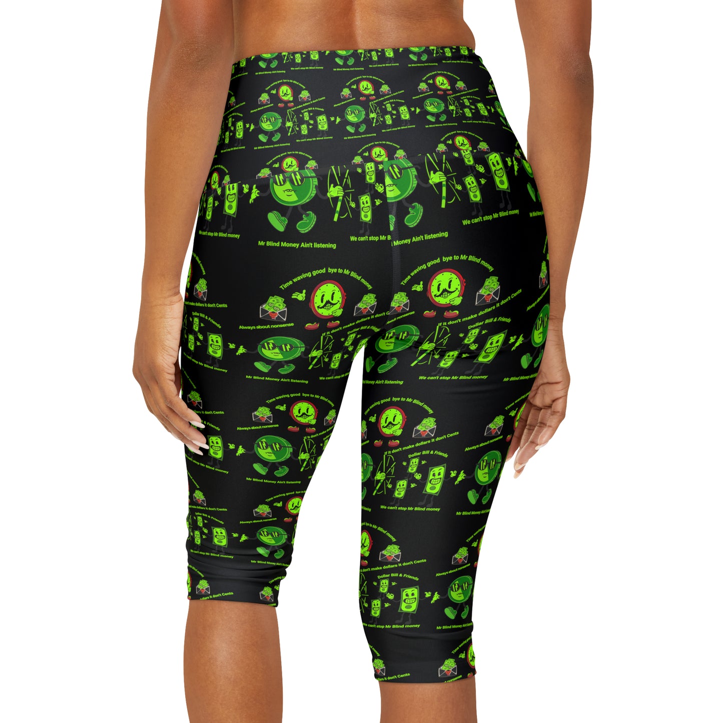 Yoga Capri Leggings (AOP) JUST FLY PATTERN