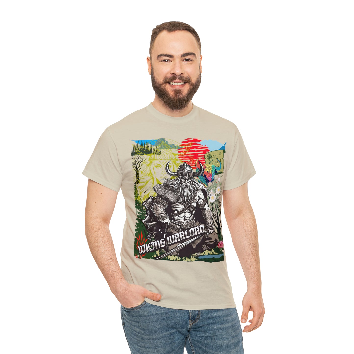 Unisex Heavy Cotton Tee  VIKING WARLORD
