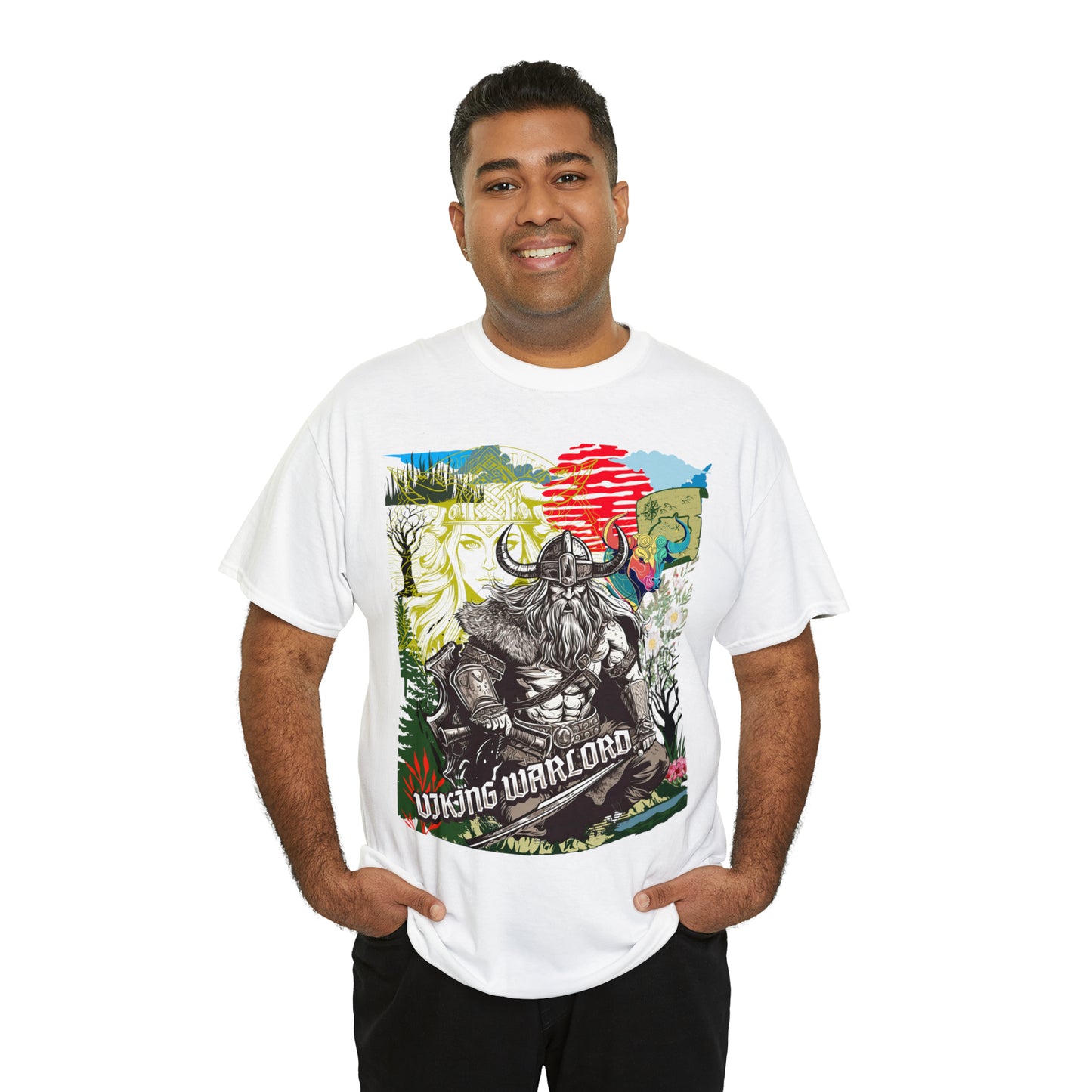 Unisex Heavy Cotton Tee  VIKING WARLORD
