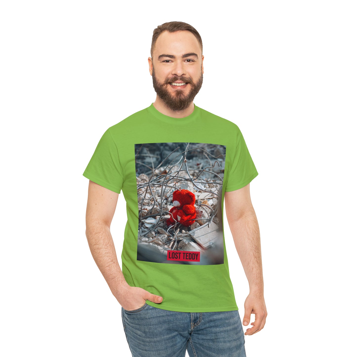 Unisex Heavy Cotton Tee Lost Teddy