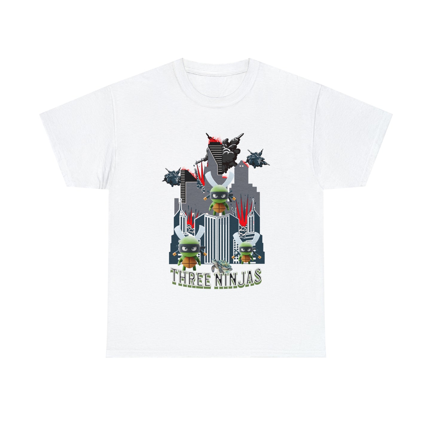 Unisex Heavy Cotton Tee  Three Ninjas