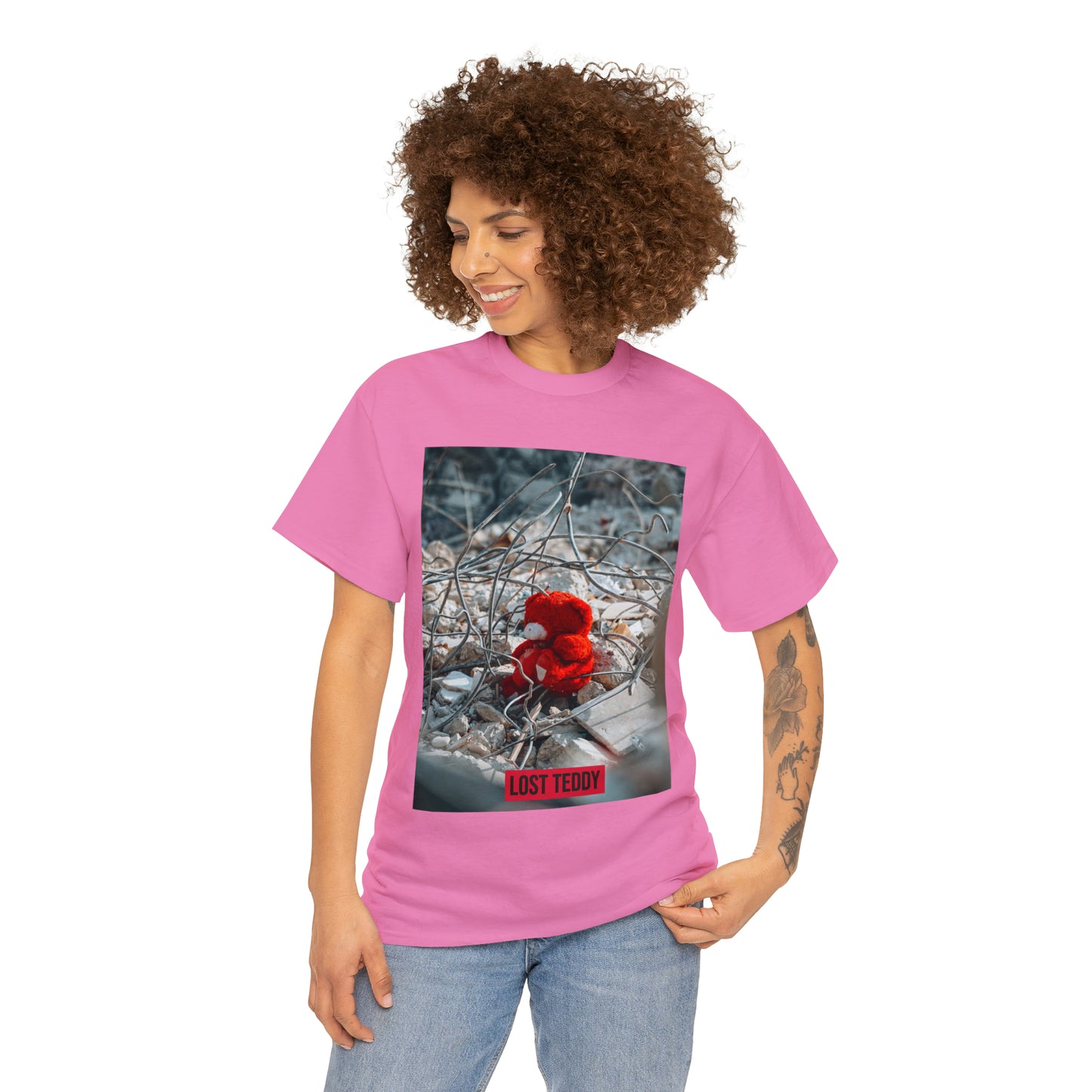 Unisex Heavy Cotton Tee Lost Teddy