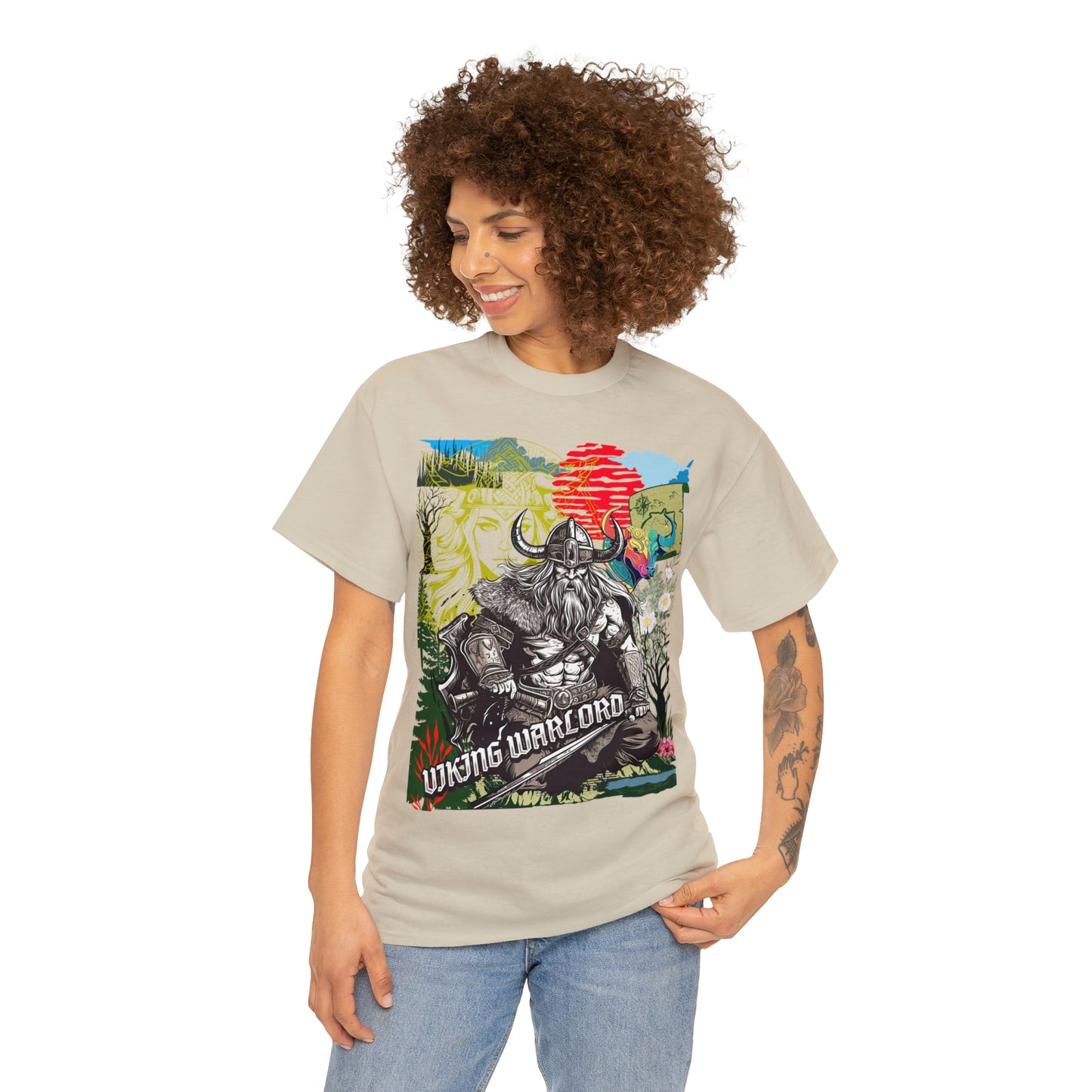 Unisex Heavy Cotton Tee  VIKING WARLORD