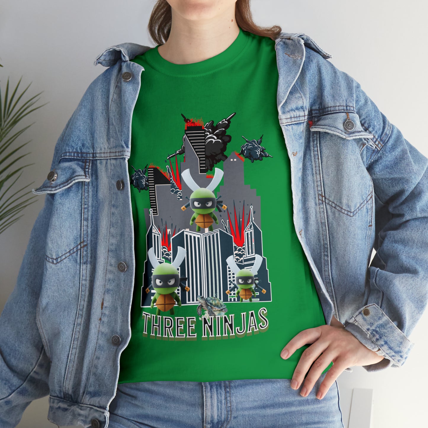 Unisex Heavy Cotton Tee  Three Ninjas