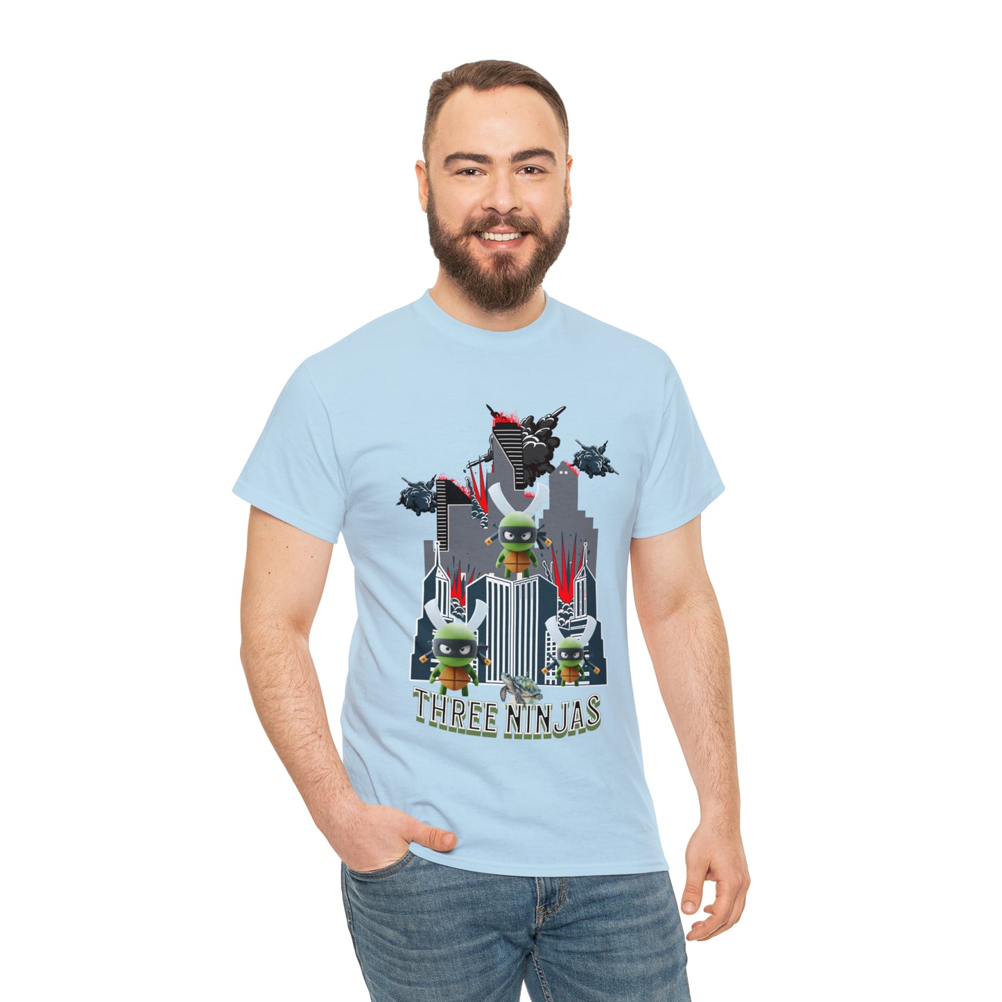Unisex Heavy Cotton Tee  Three Ninjas