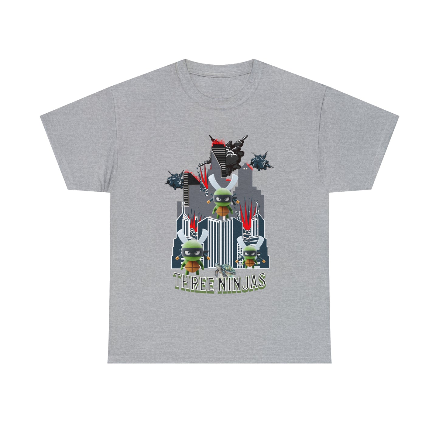 Unisex Heavy Cotton Tee  Three Ninjas